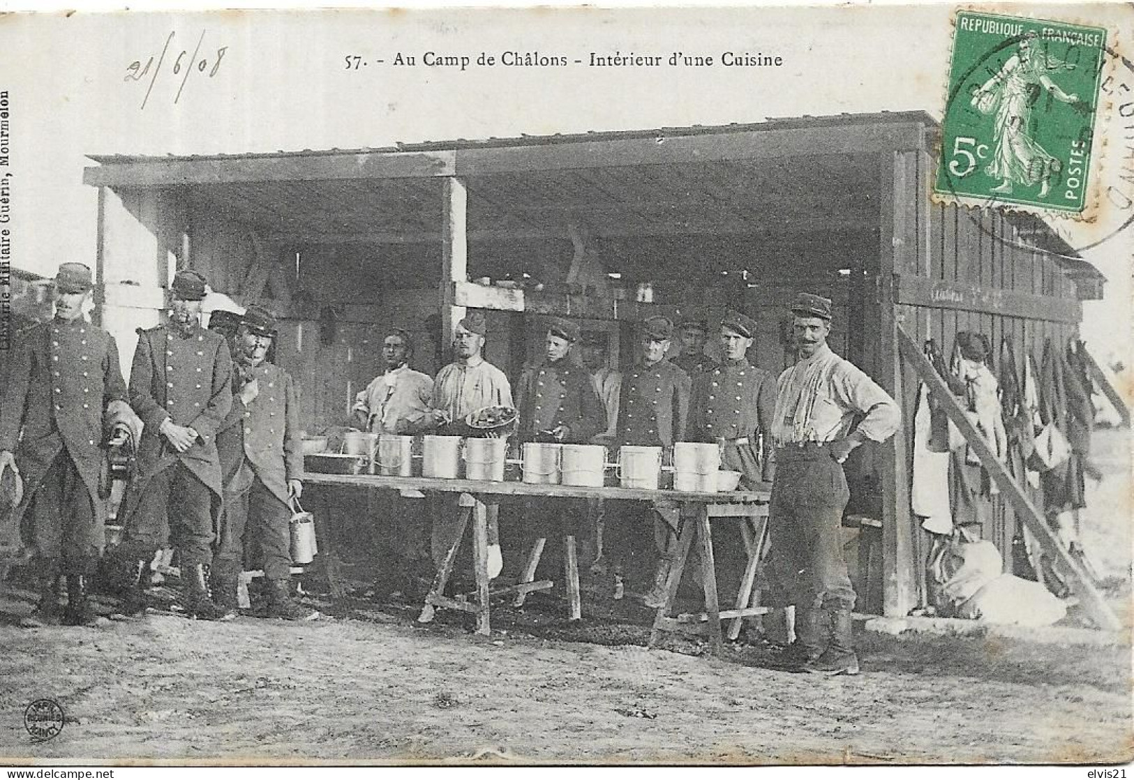 Camp De CHALONS SUR MARNE. Intérieur D' Une Cuisine - Camp De Châlons - Mourmelon