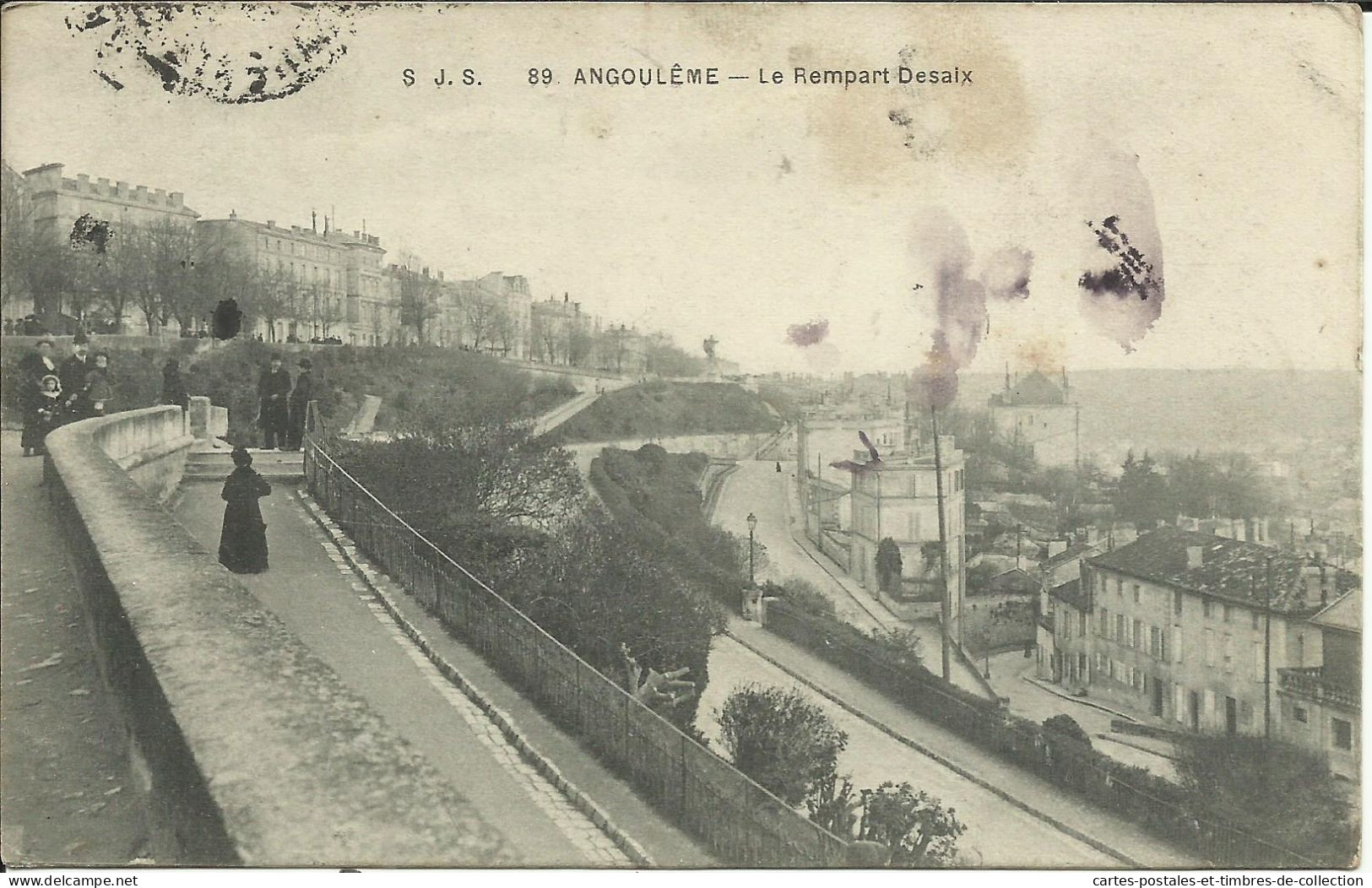 ANGOULEME , Le Rempart Desaix , 1915 , µ - Angouleme
