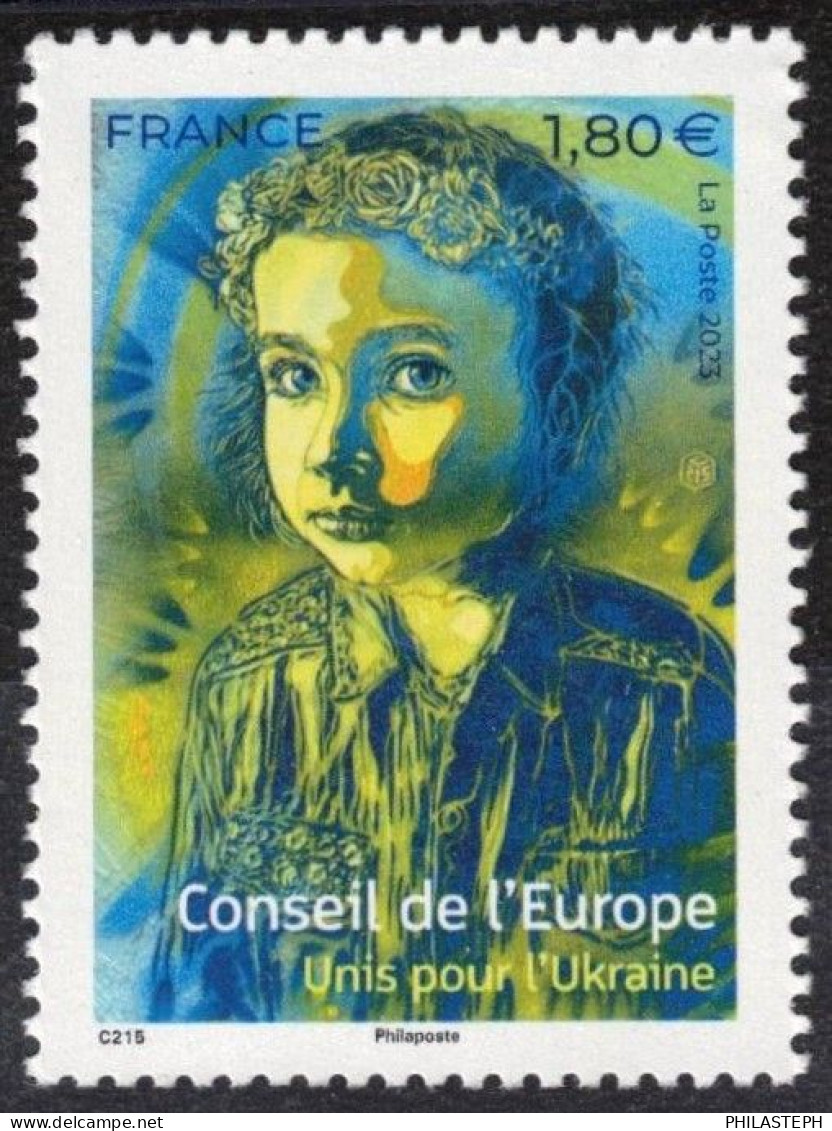 FRANCE 2023 - Conseil De L'Europe - Unis Pour L'Ukraine - Neuf ** - Unused Stamps