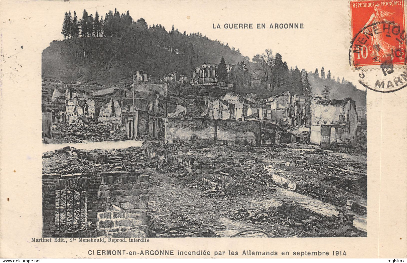 55-CLERMONT EN ARGONNE-RUINES-N°T2405-C/0003 - Clermont En Argonne