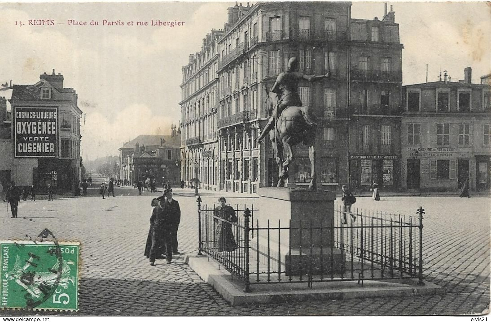 REIMS Place Du Parvis Et Rue Libergier - Reims