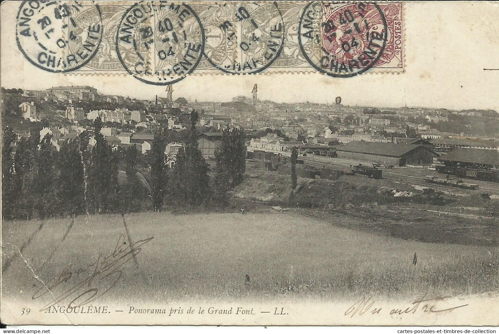 ANGOULEME , Panorama Pris De La Grand Font , 1904 , Carte Précurseur , µ - Angouleme