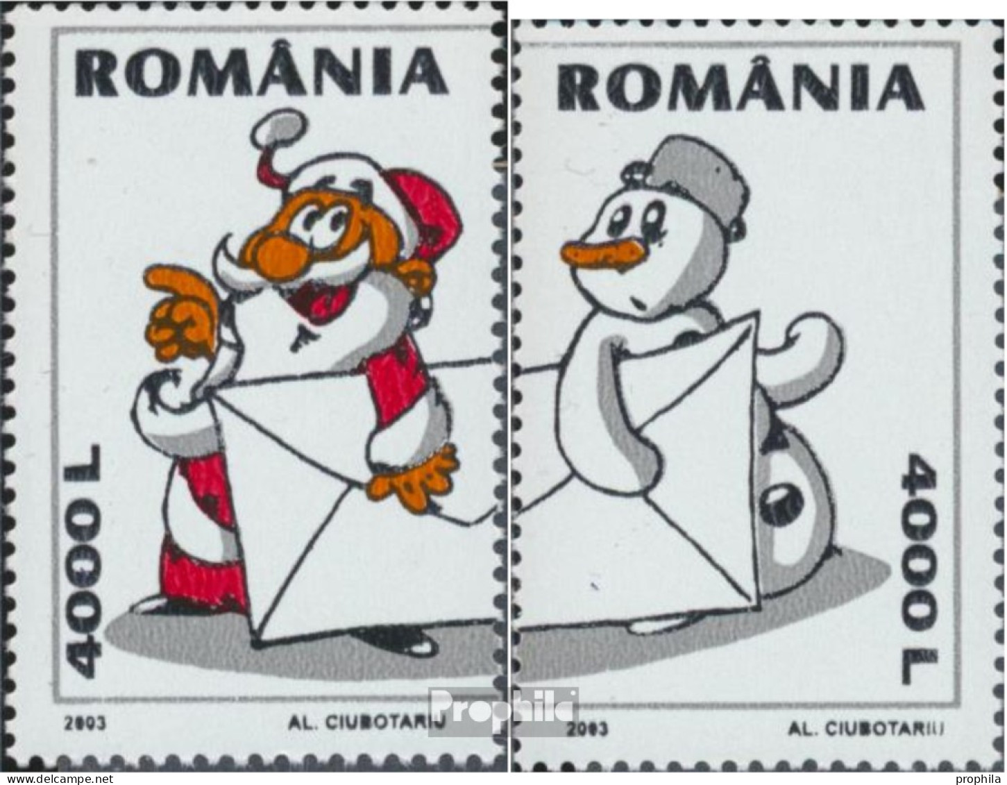 Rumänien 5774-5775 (kompl.Ausg.) Postfrisch 2003 Weihnachten - Ongebruikt