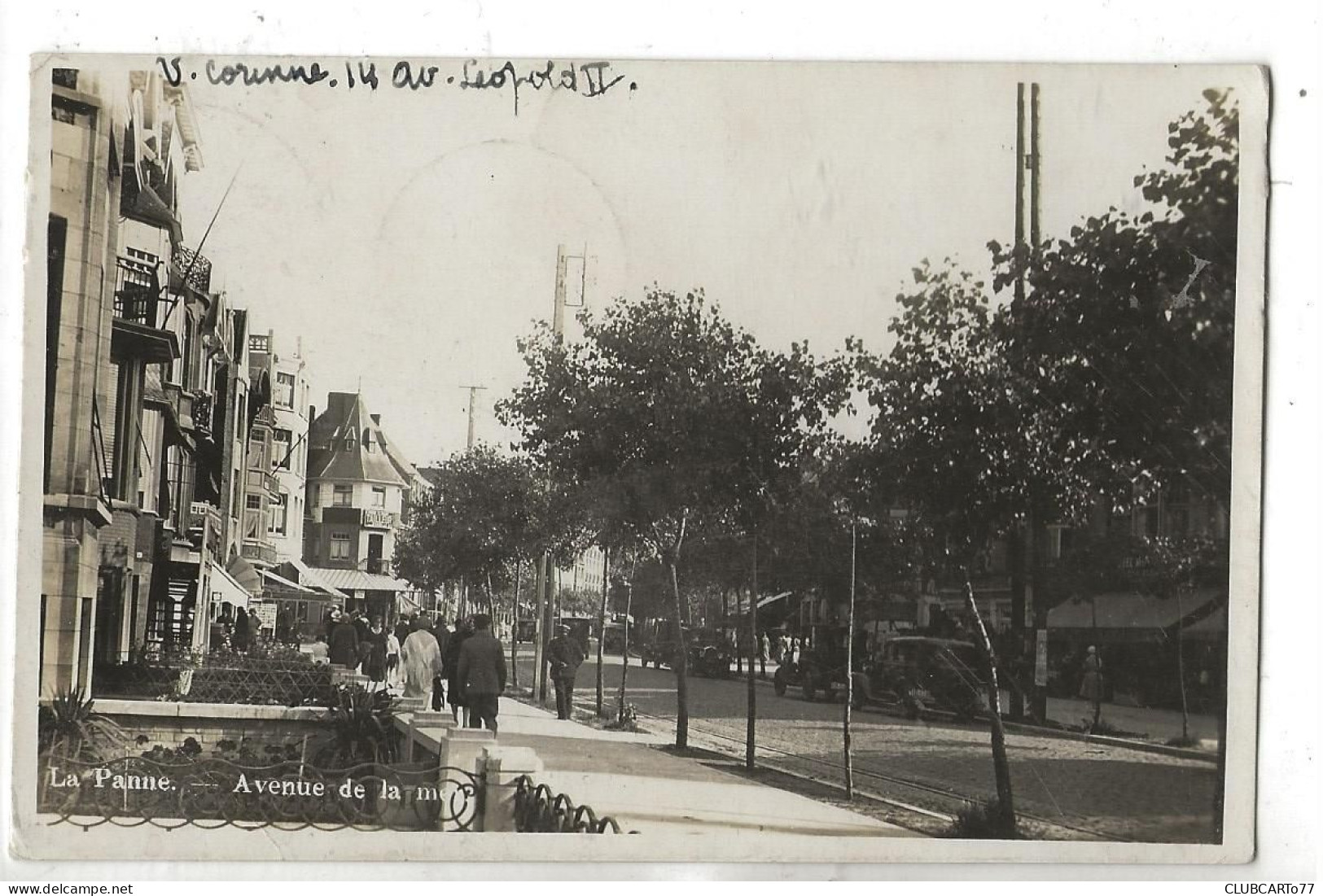 La Panne Ou De Panne (Belgique, Flandre Occidentale) : Avenue De La Gare En 1930 (animé) PF. - De Panne