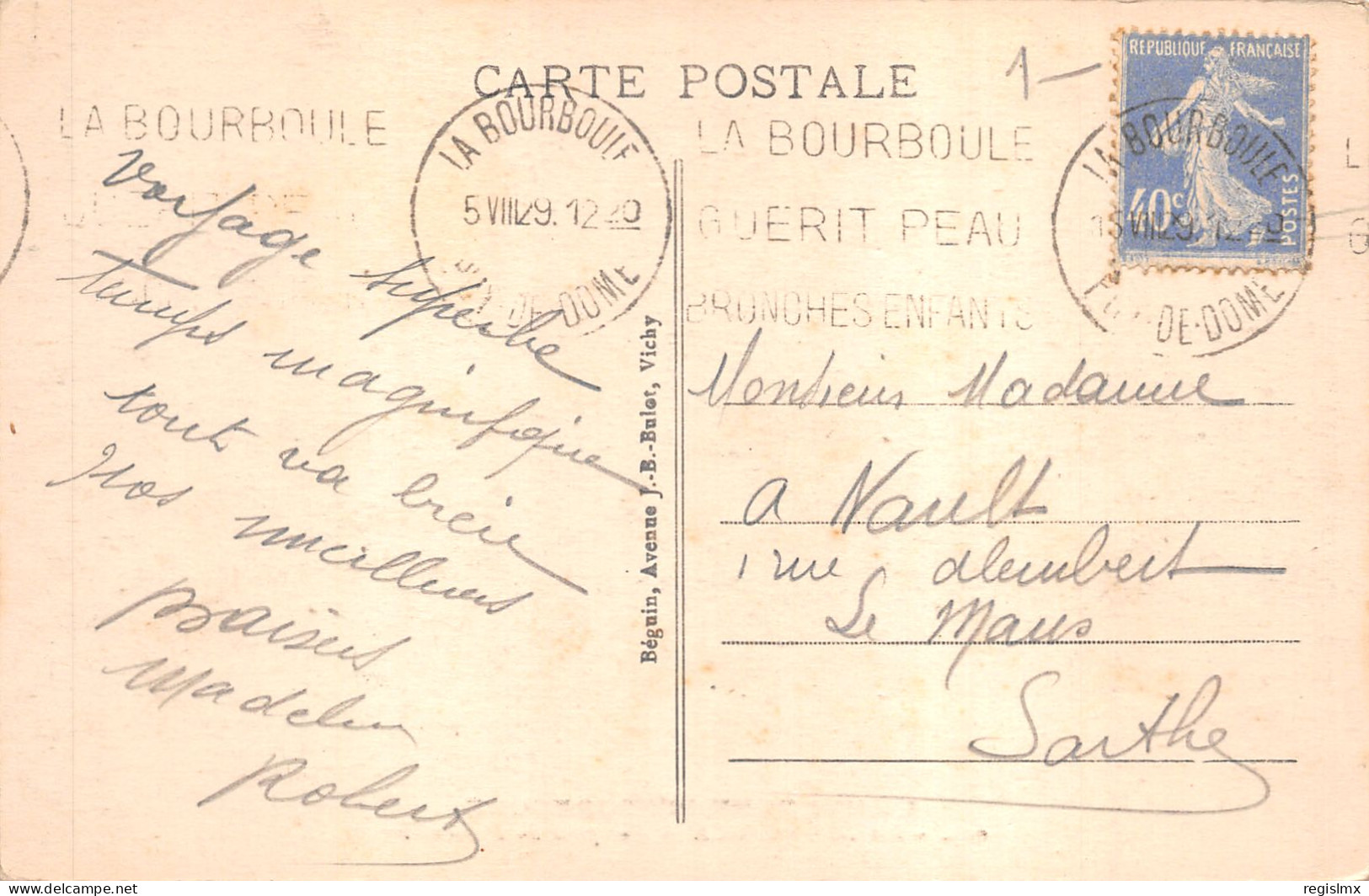 63-LA BOURBOULE-N°T2405-F/0315 - La Bourboule