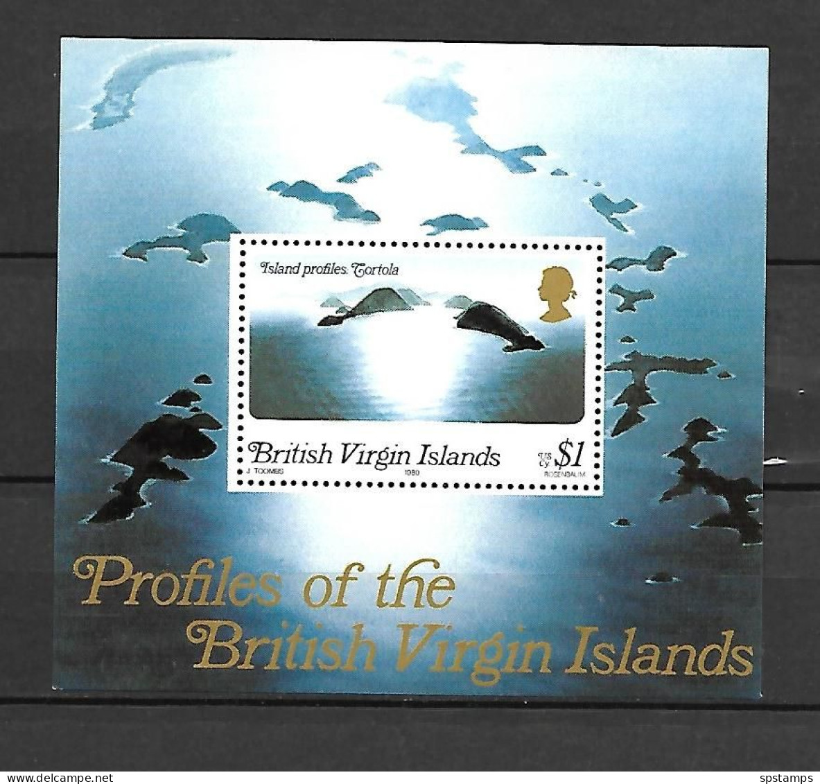 British Virgin Islands 1980 Island Views MS MNH - Iles