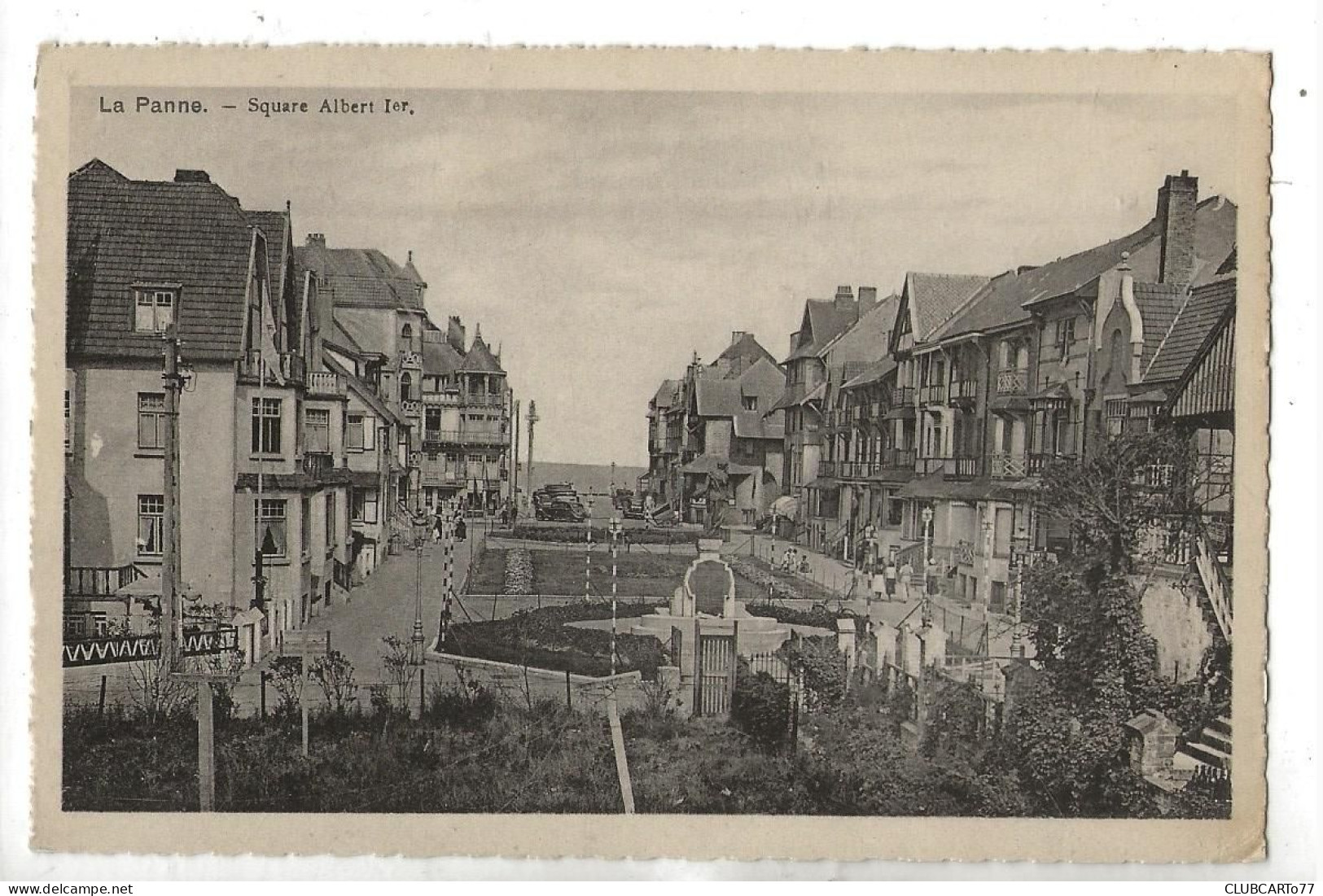 La Panne Ou De Panne (Belgique, Flandre Occidentale) : Square Albert 1er En 1930 (animé) PF. - De Panne
