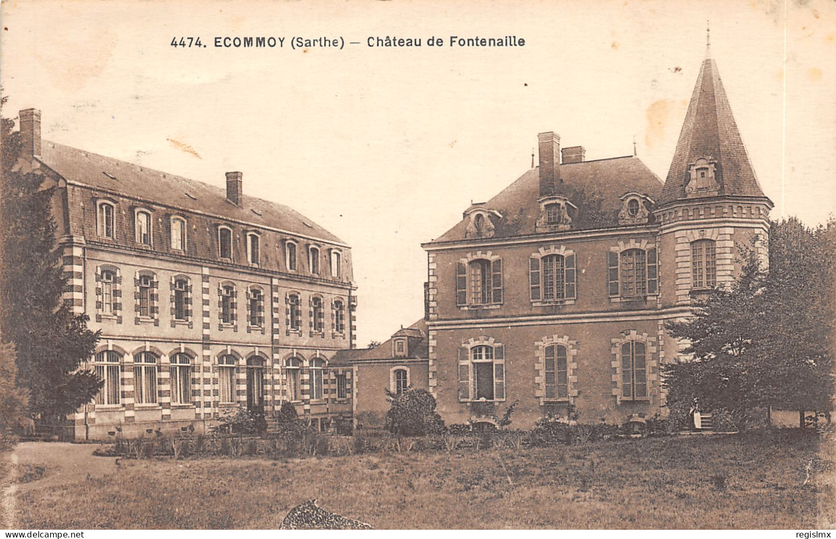 72-ECOMMOY-CHÂTEAU DE FONTENAILLE-N°T2406-C/0019 - Ecommoy