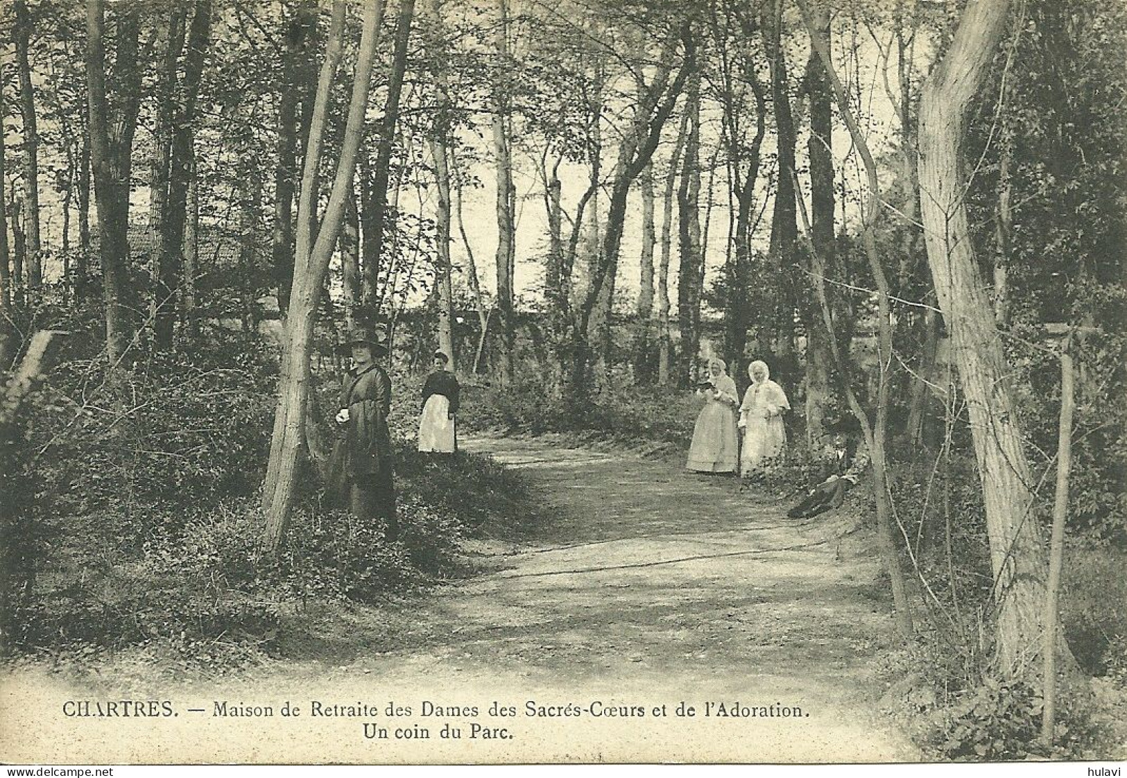 28  CHARTRES - MAISON DE RETRAITE DES DAMES DES SACRES COEURS ET DE L' ADORATION - UN COIN DU PARC (ref 8225) - Chartres