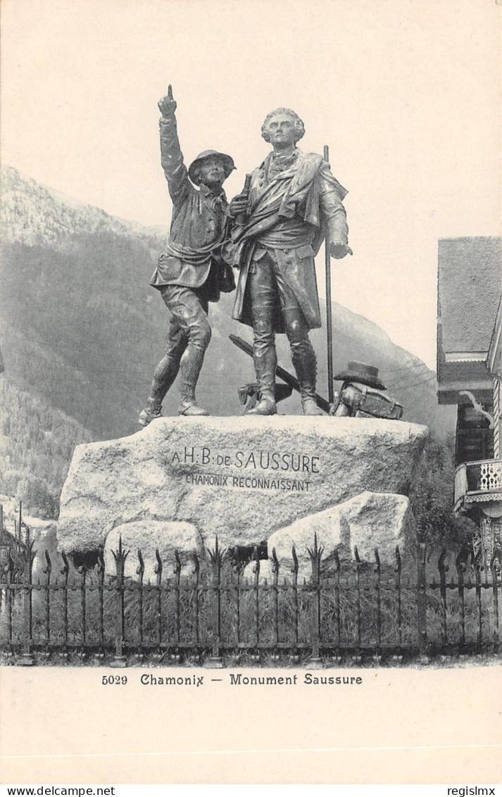 74-CHAMONIX-MONUMENT SAUSSURE-N°T2406-E/0095 - Chamonix-Mont-Blanc