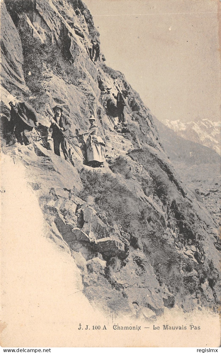 74-CHAMONIX-LE MAUVAIS PAS-N°T2406-E/0085 - Chamonix-Mont-Blanc