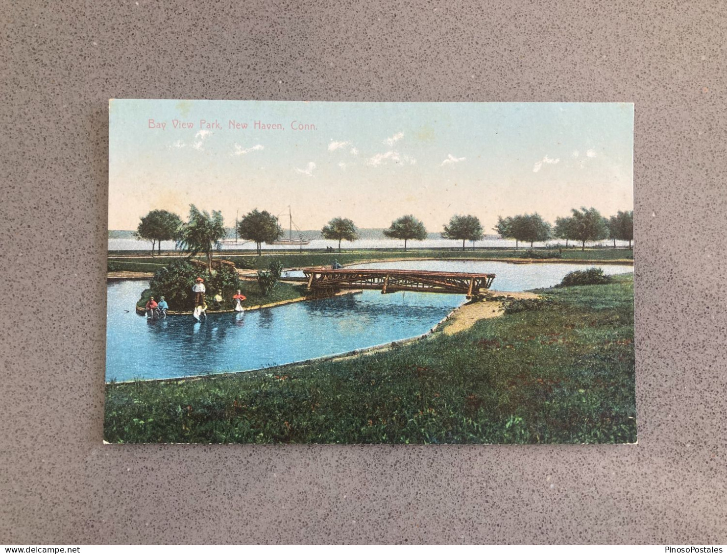 Bay View Park, New Haven, Connecticut Carte Postale Postcard - New Haven