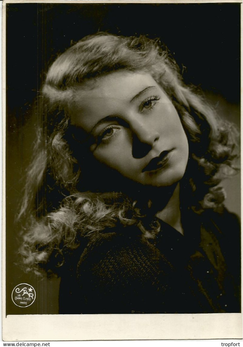 Photo Original  STUDIO STAR  ANNIE GILBERT PARIS   1941 Fille Sexy Visage Blonde - Identifizierten Personen