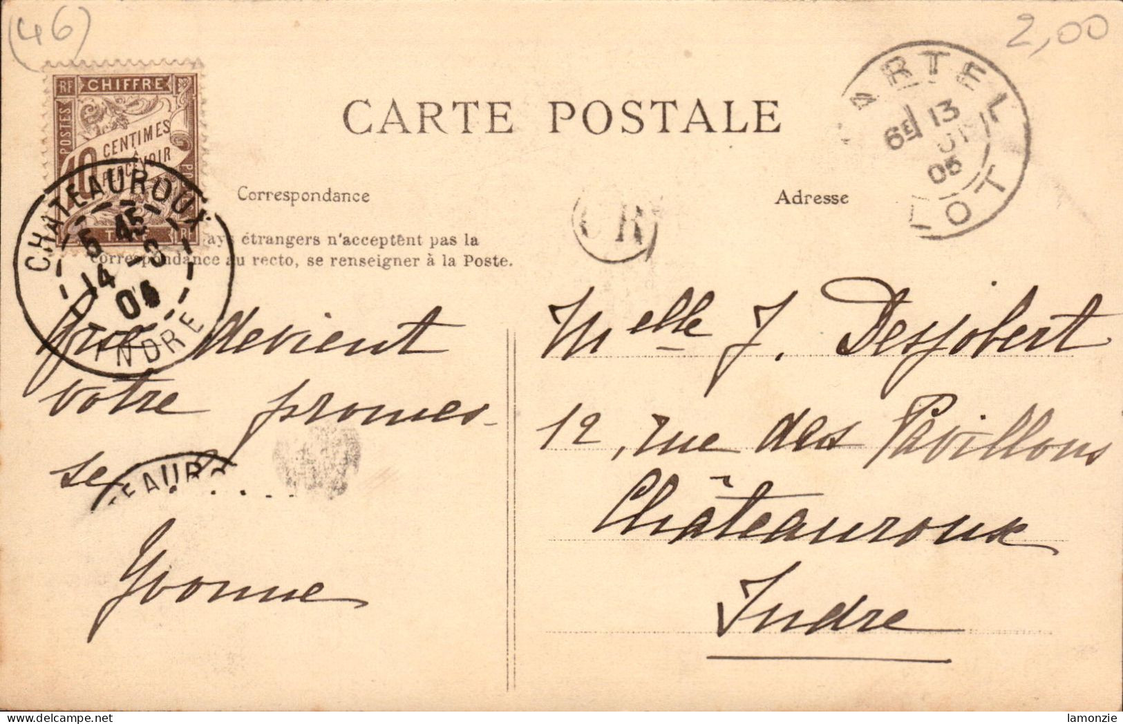 Le LOT Illustré. Cpa Bistre - Port De Copeyre.     (scans Recto-verso) - Other & Unclassified