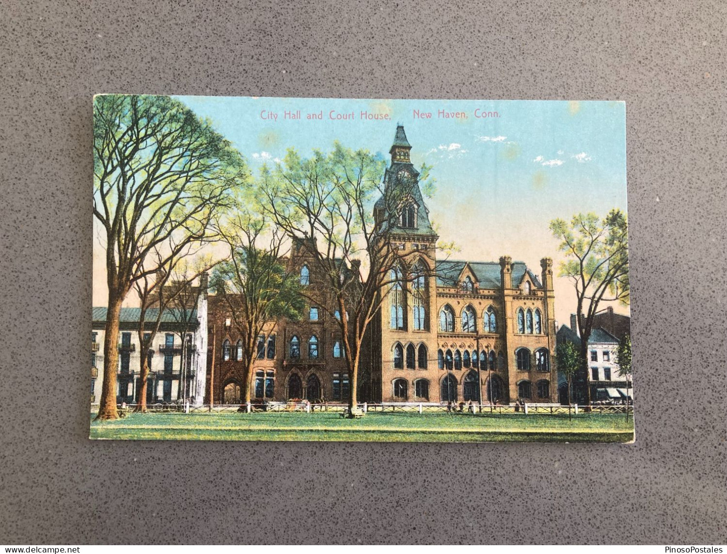 City Hall And Court House, New Haven, Connecticut Carte Postale Postcard - New Haven