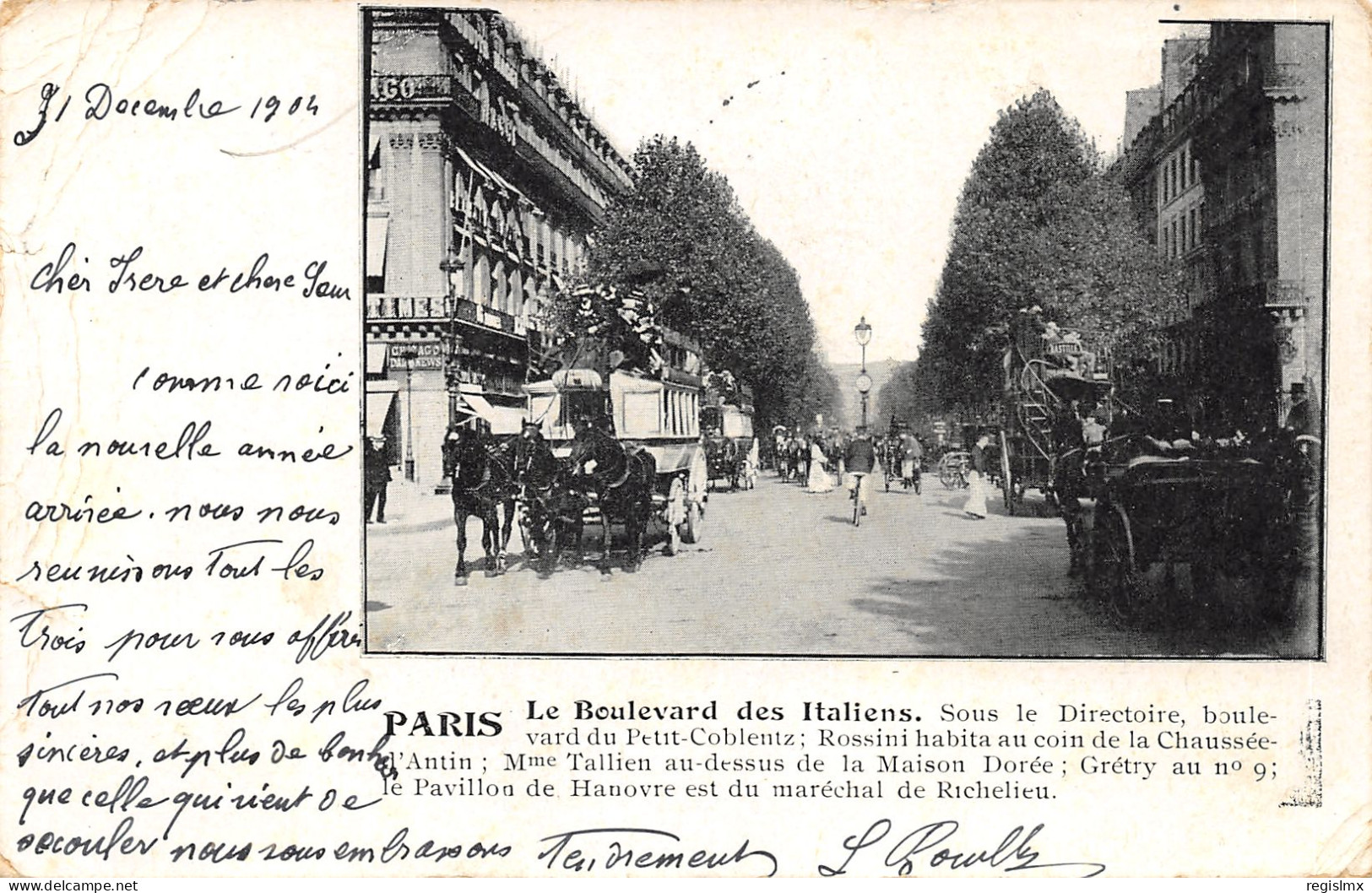 75-PARIS-IER-BOULEVARD DES ITALIENS-N°T2408-B/0389 - Distretto: 01