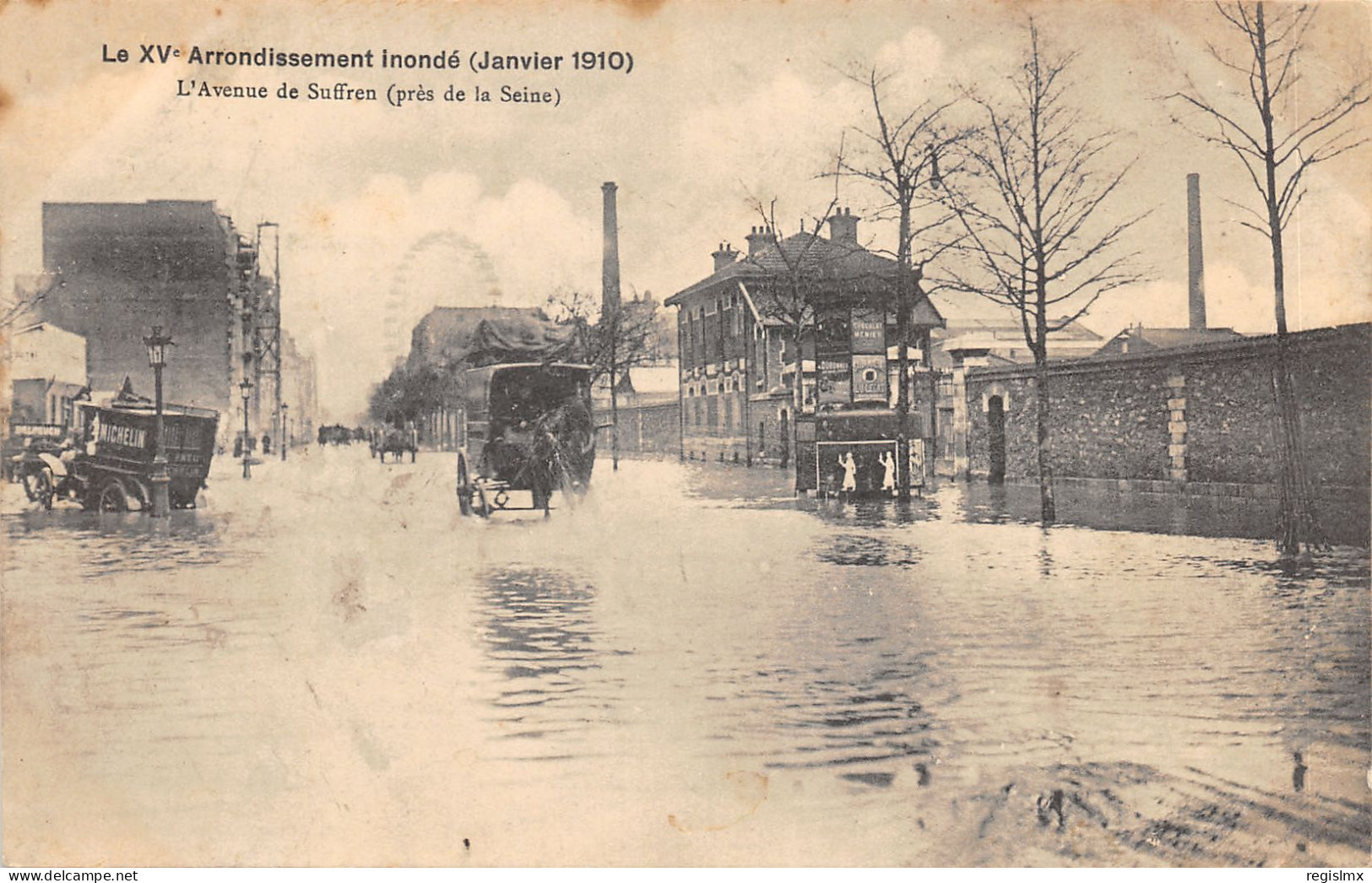 75-PARIS-CRUE DE LA SEINE-N°T2408-B/0007 - De Overstroming Van 1910