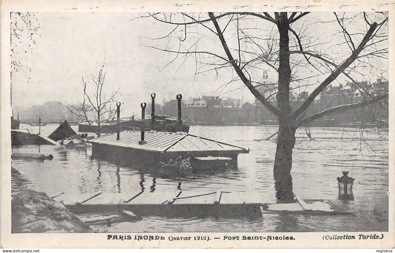 75-PARIS-CRUE DE LA SEINE-N°T2408-B/0011 - Überschwemmung 1910