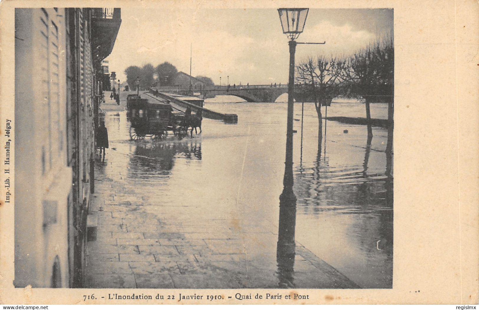 75-PARIS-CRUE DE LA SEINE-N°T2408-B/0001 - De Overstroming Van 1910