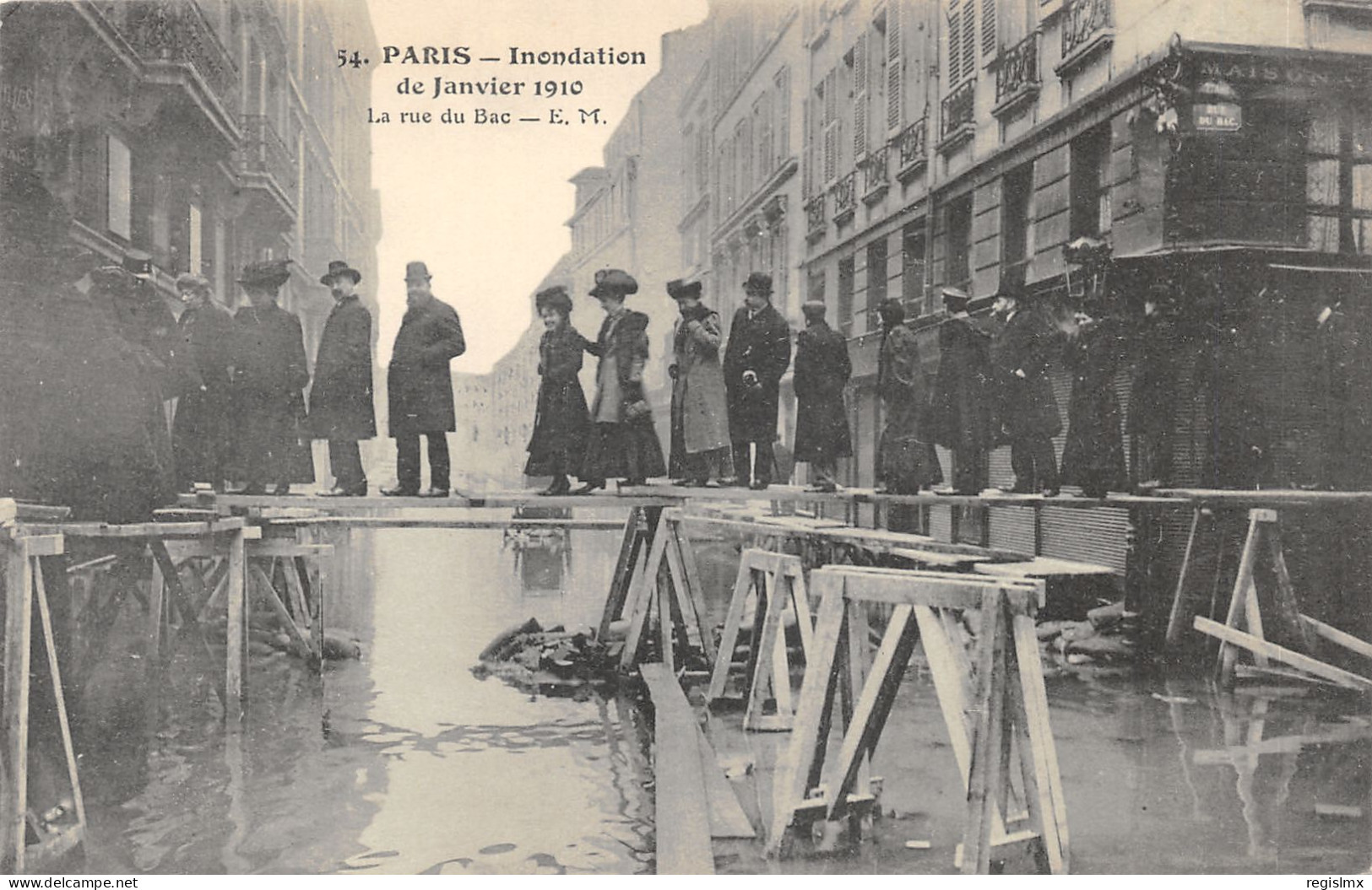 75-PARIS-CRUE DE LA SEINE-N°T2408-A/0385 - De Overstroming Van 1910