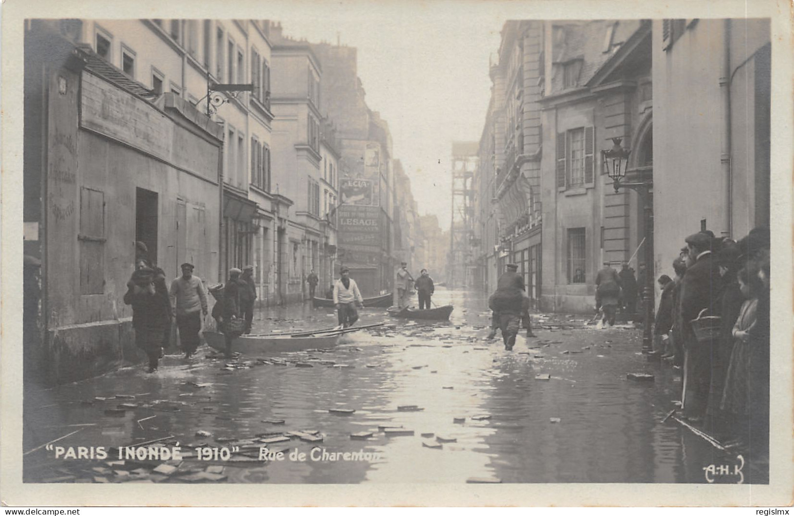 75-PARIS-CRUE DE LA SEINE-N°T2408-A/0383 - Überschwemmung 1910