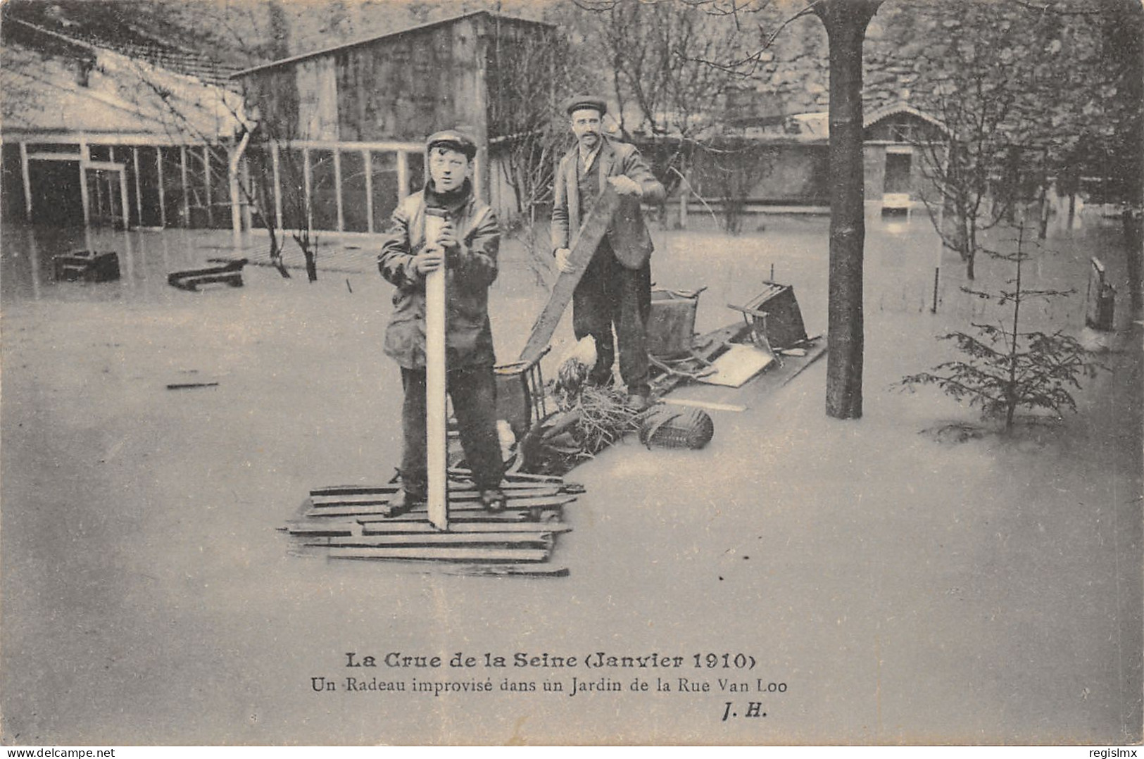 75-PARIS-CRUE DE LA SEINE-N°T2408-A/0333 - Überschwemmung 1910