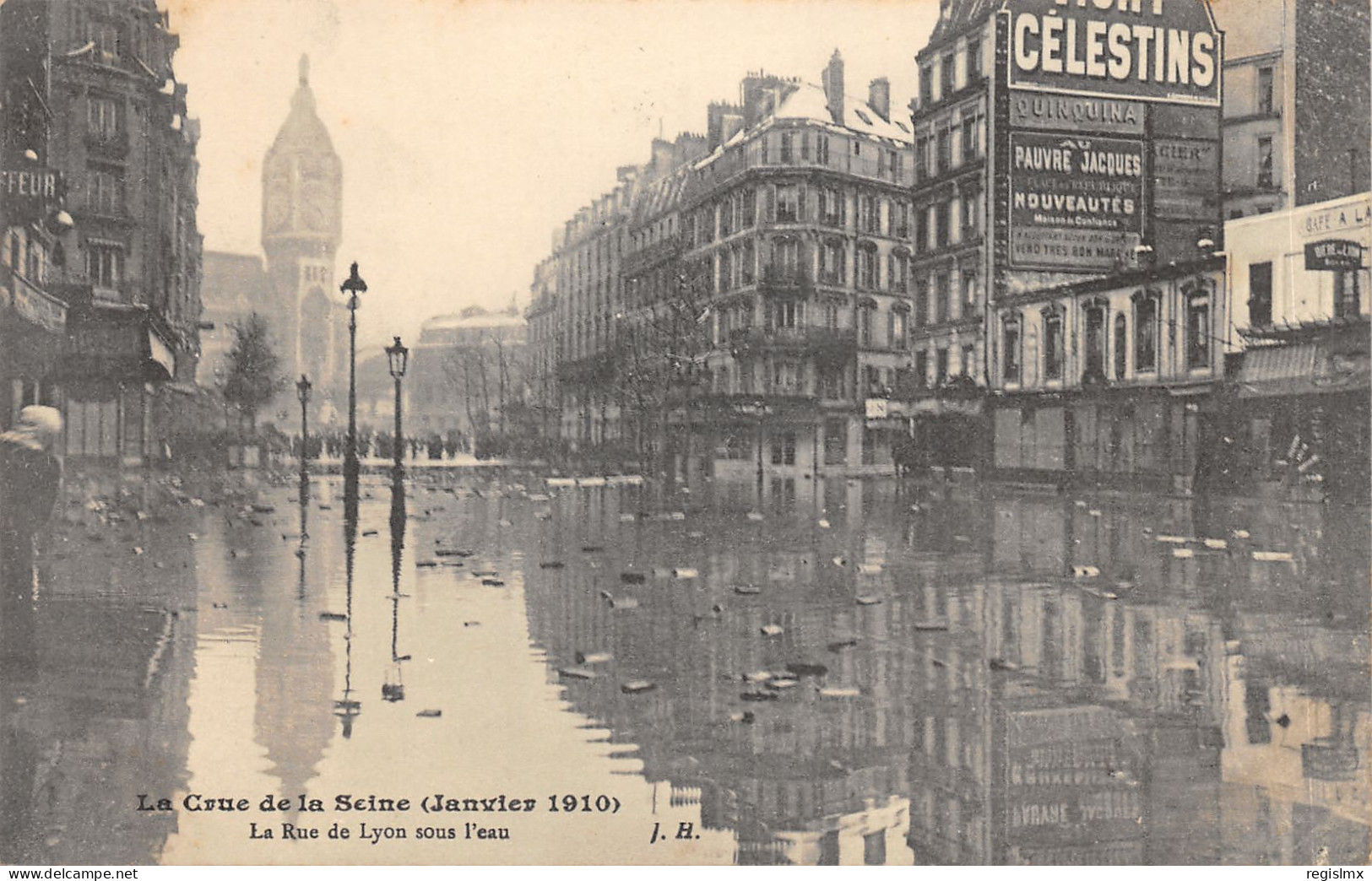75-PARIS-CRUE DE LA SEINE-N°T2408-A/0339 - Überschwemmung 1910