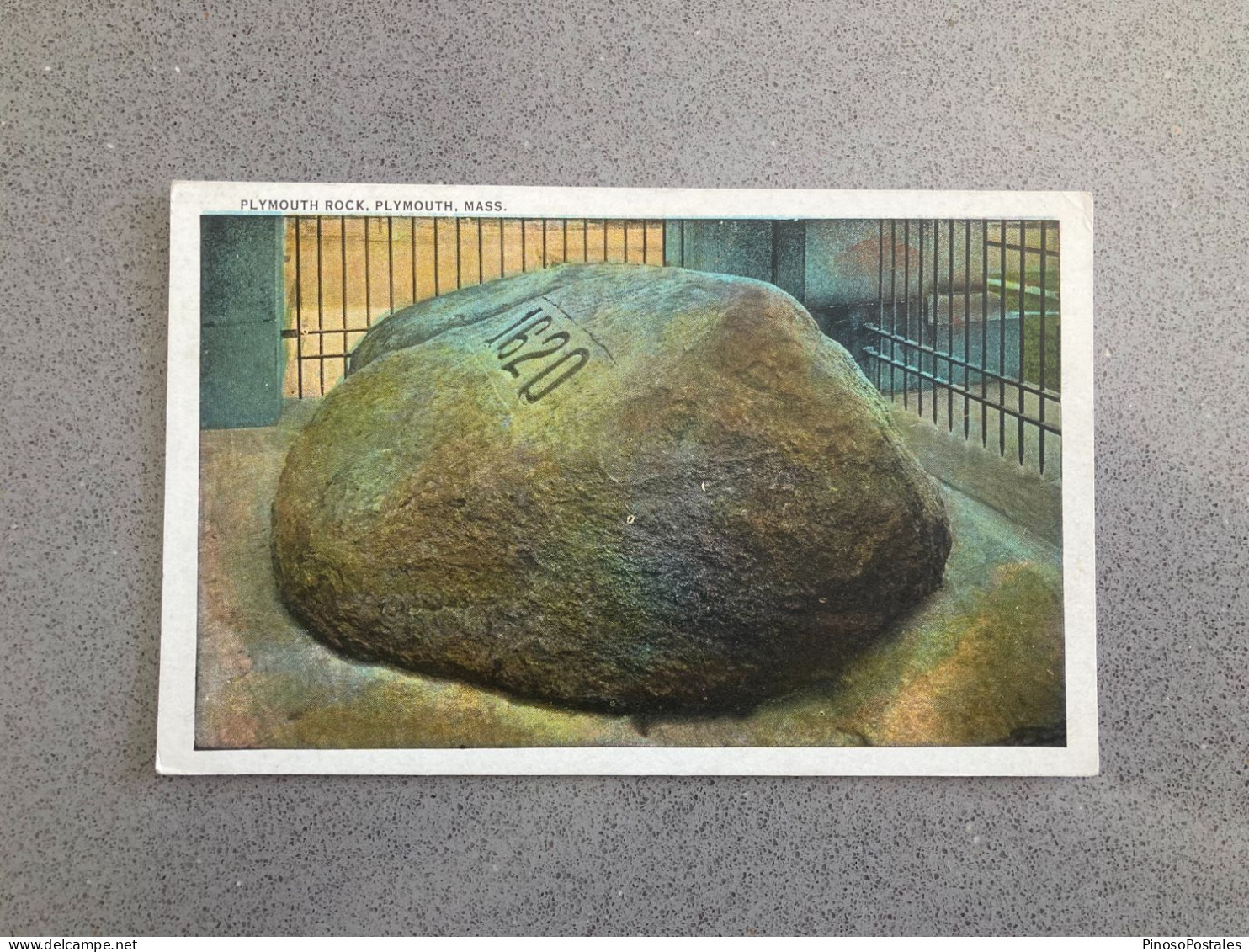 Plymouth Rock, Plymouth, Massachusetts Carte Postale Postcard - Sonstige & Ohne Zuordnung