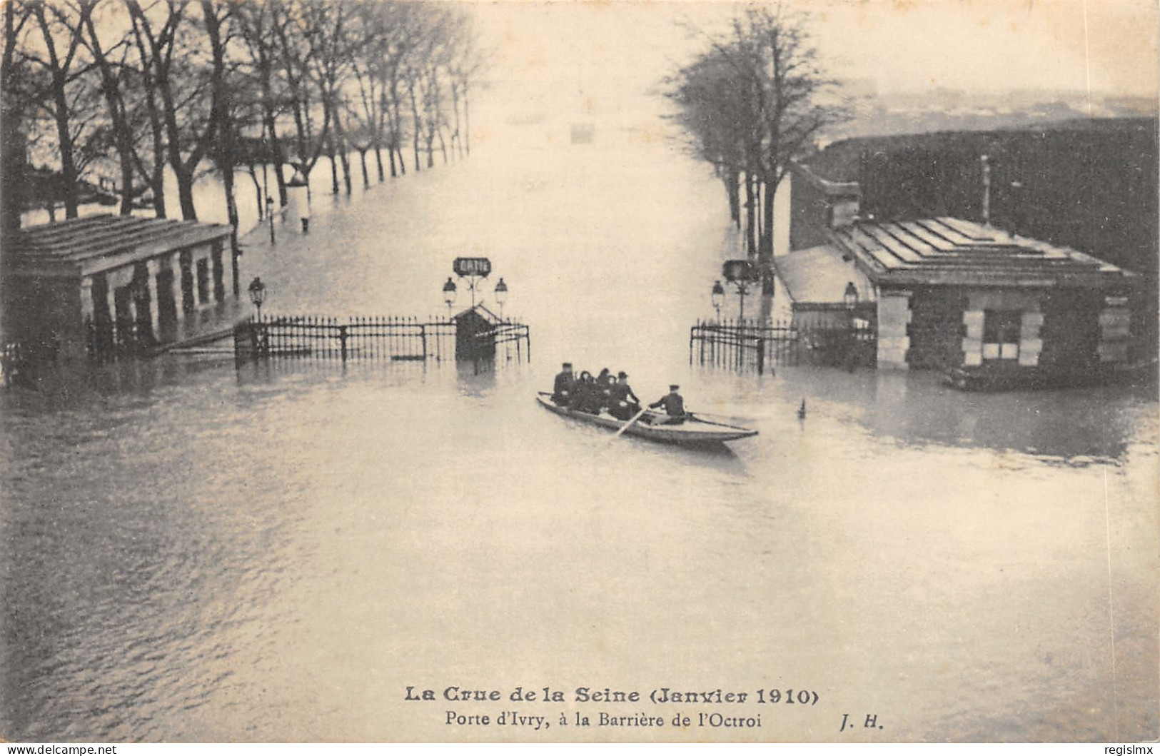 75-PARIS-CRUE DE LA SEINE-N°T2408-A/0329 - Überschwemmung 1910
