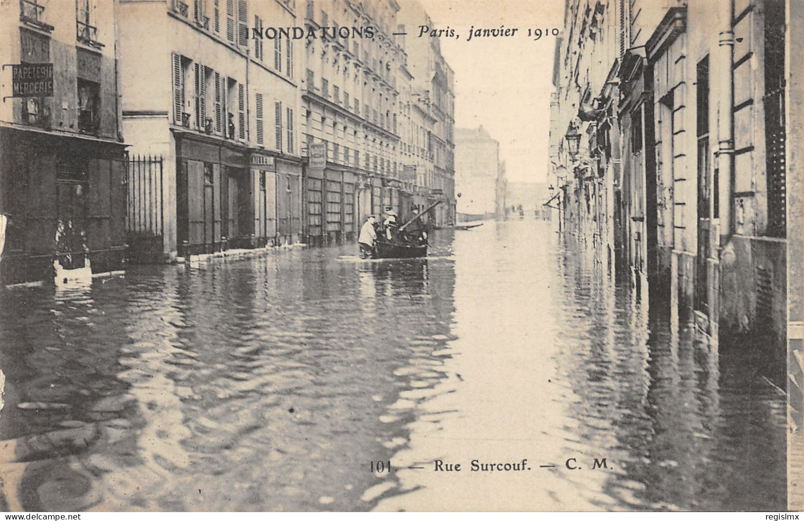 75-PARIS-CRUE DE LA SEINE-N°T2408-A/0321 - Alluvioni Del 1910