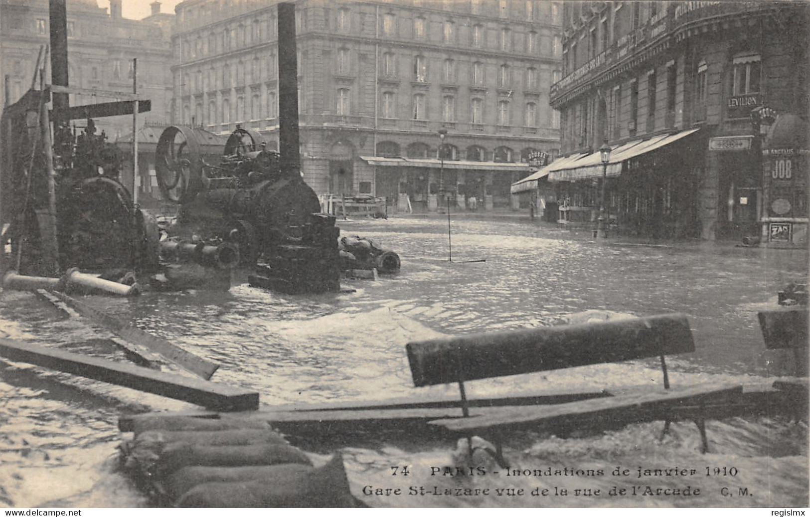 75-PARIS-CRUE DE LA SEINE-N°T2408-A/0317 - Überschwemmung 1910