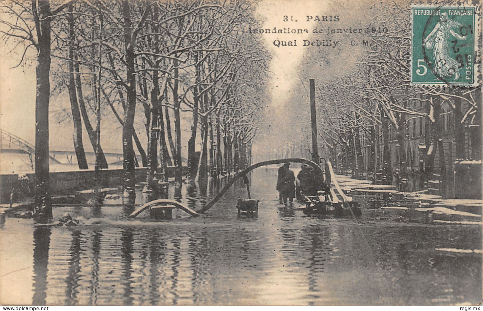 75-PARIS-CRUE DE LA SEINE-N°T2408-A/0307 - Überschwemmung 1910