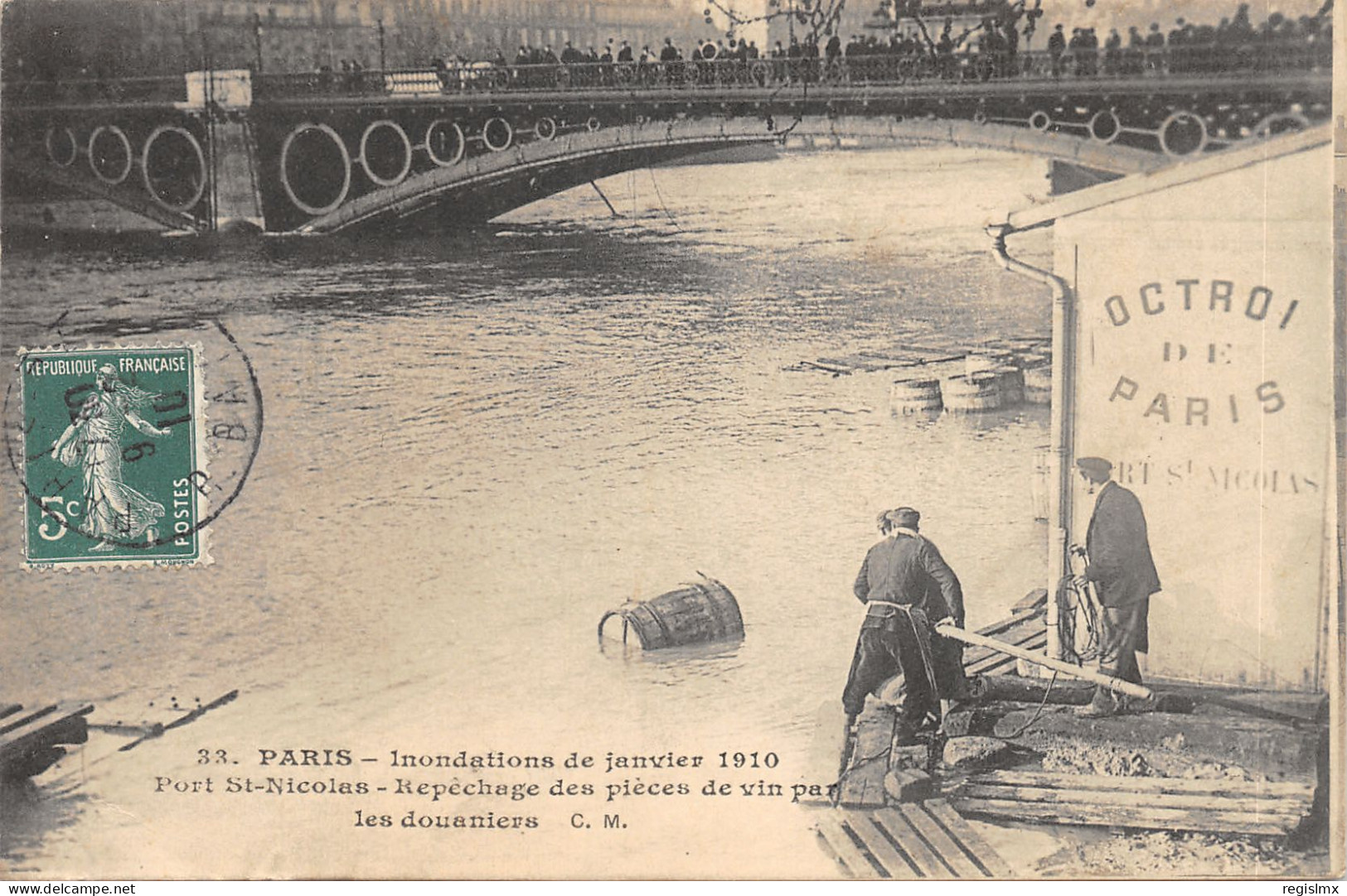 75-PARIS-CRUE DE LA SEINE-N°T2408-A/0309 - Paris Flood, 1910