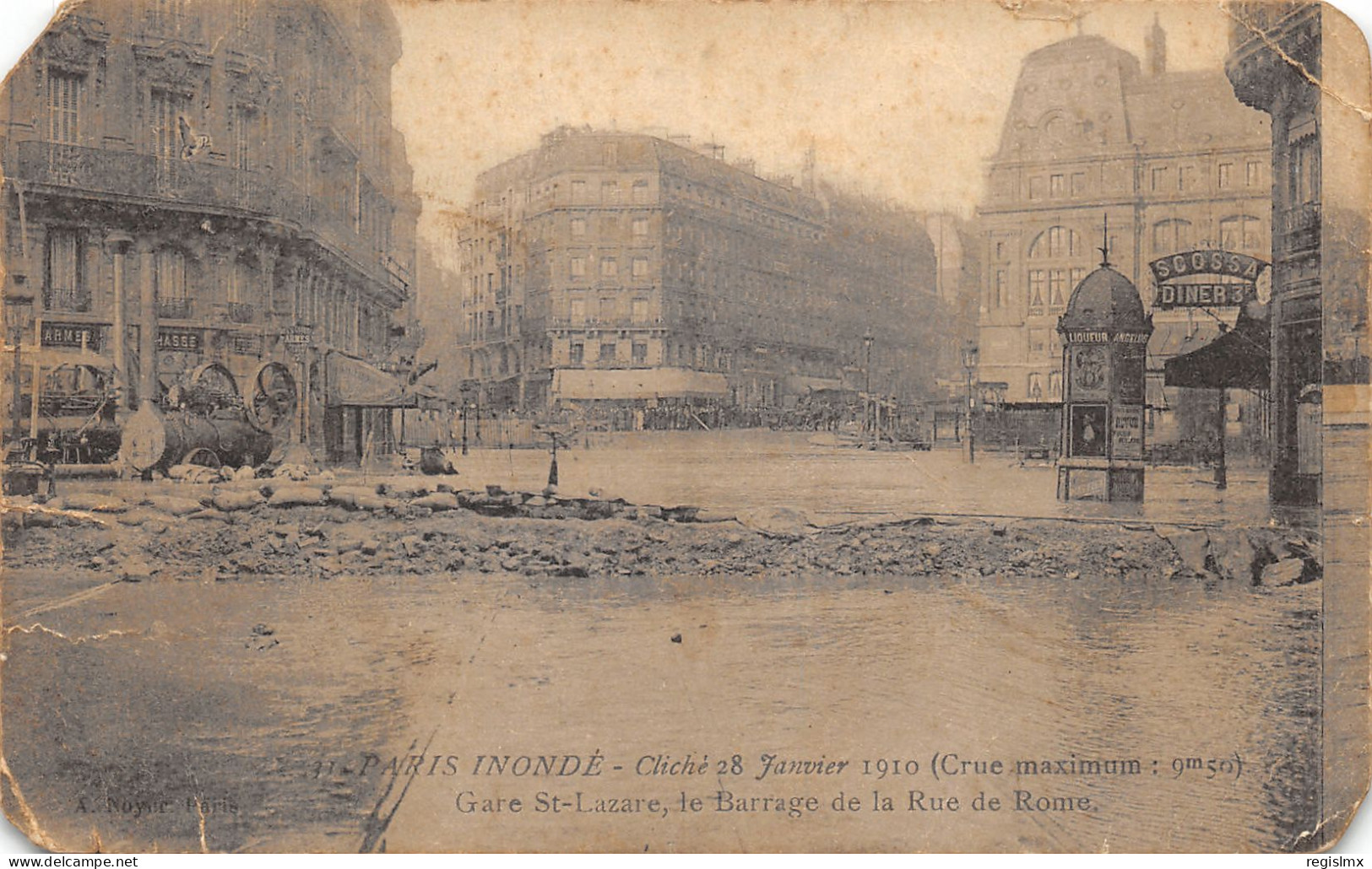 75-PARIS-CRUE DE LA SEINE-N°T2408-A/0299 - Überschwemmung 1910