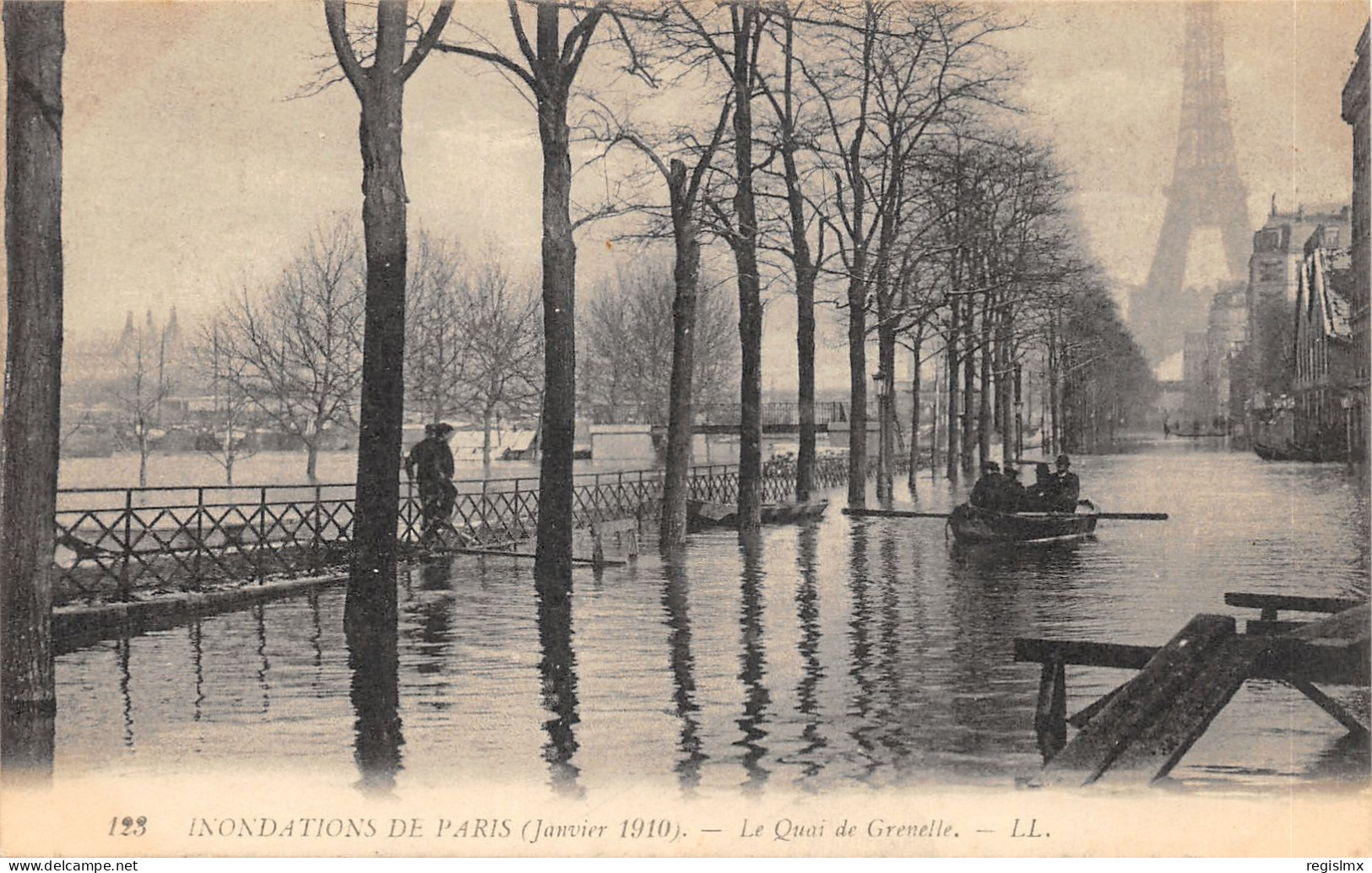 75-PARIS-CRUE DE LA SEINE-N°T2408-A/0243 - Überschwemmung 1910