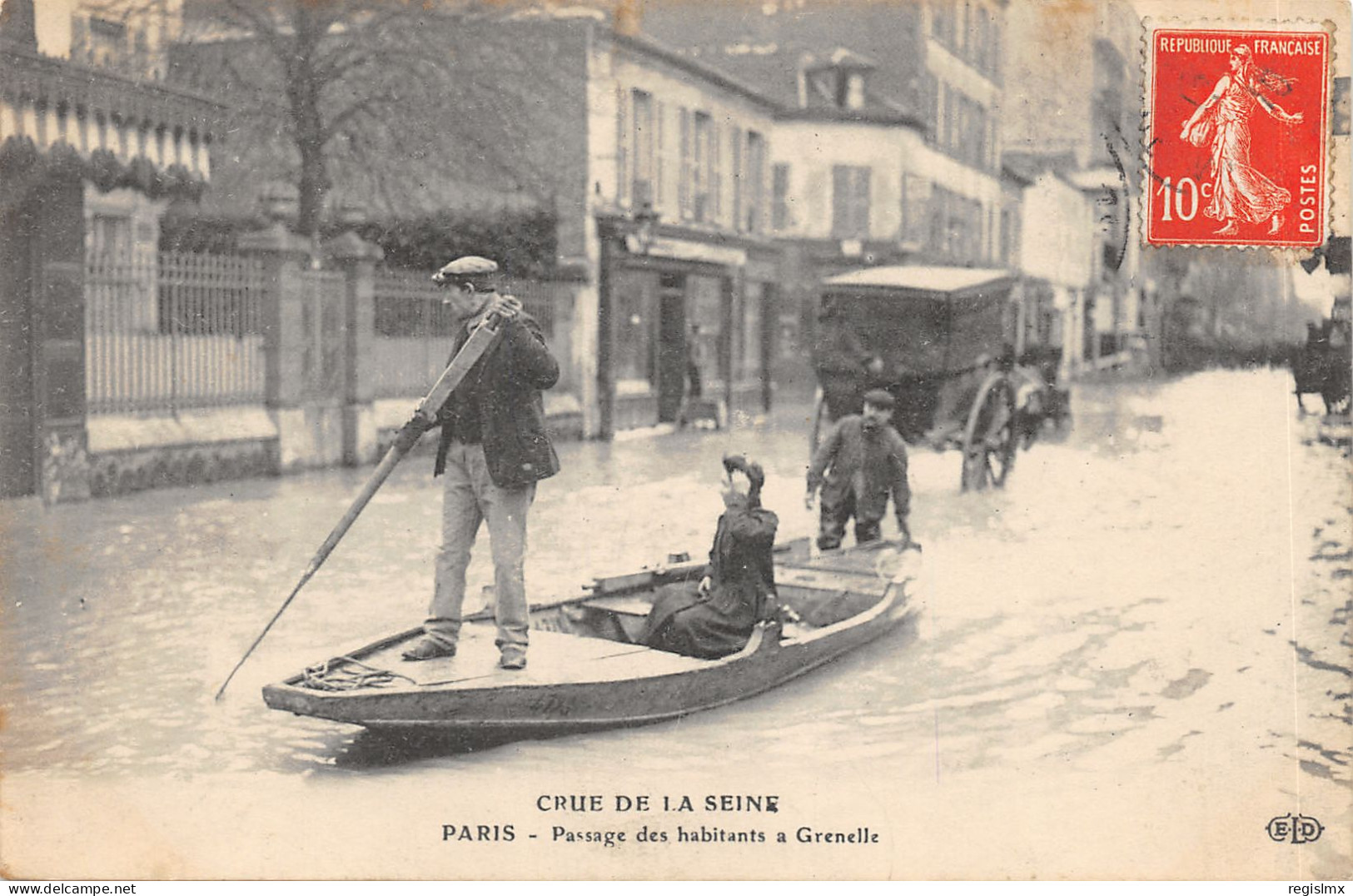 75-PARIS-CRUE DE LA SEINE-N°T2408-A/0101 - Paris Flood, 1910