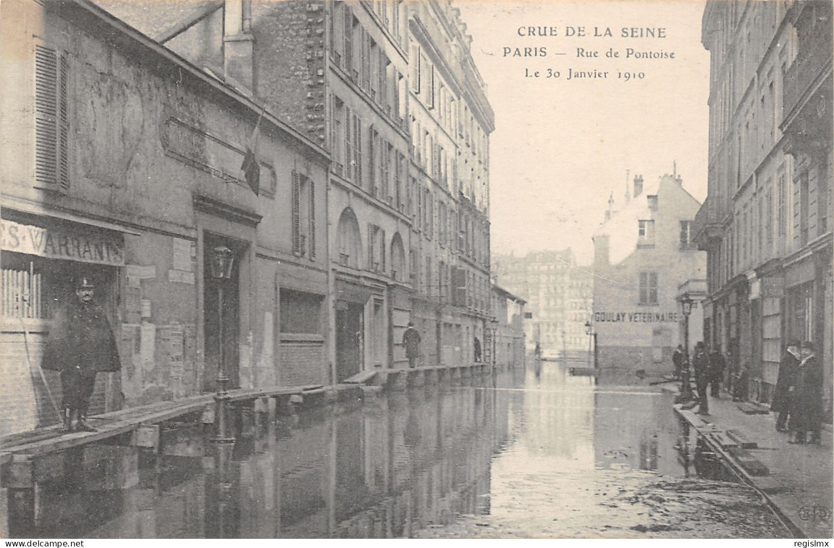 75-PARIS-CRUE DE LA SEINE-N°T2408-A/0089 - Alluvioni Del 1910