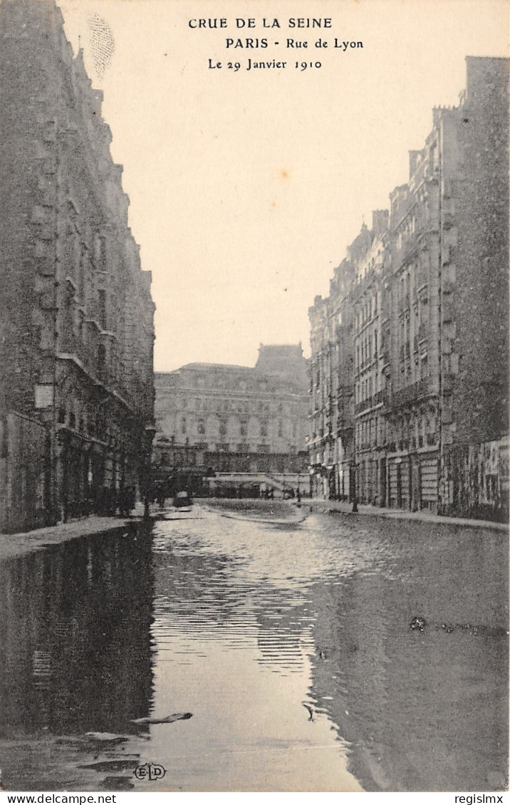 75-PARIS-CRUE DE LA SEINE-N°T2408-A/0057 - Alluvioni Del 1910