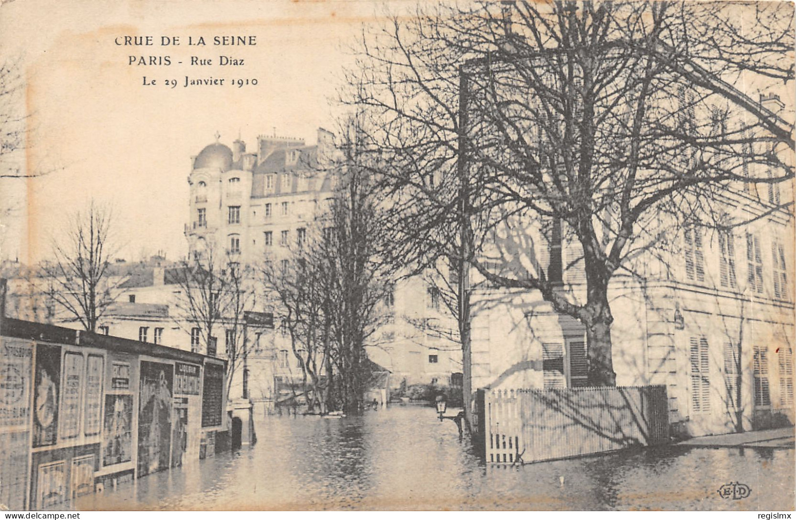75-PARIS-CRUE DE LA SEINE-N°T2408-A/0047 - Überschwemmung 1910