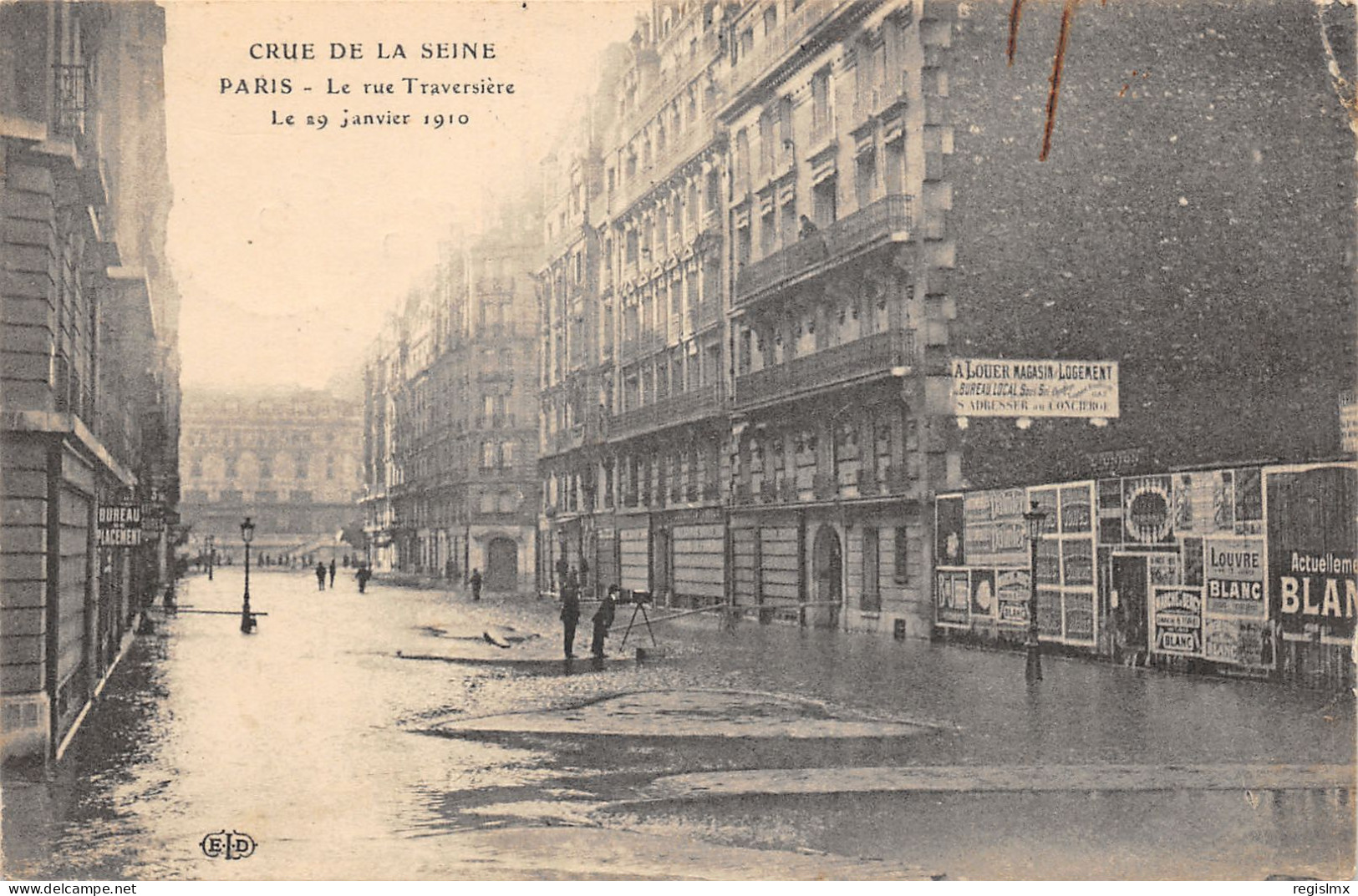 75-PARIS-CRUE DE LA SEINE-N°T2408-A/0045 - Alluvioni Del 1910