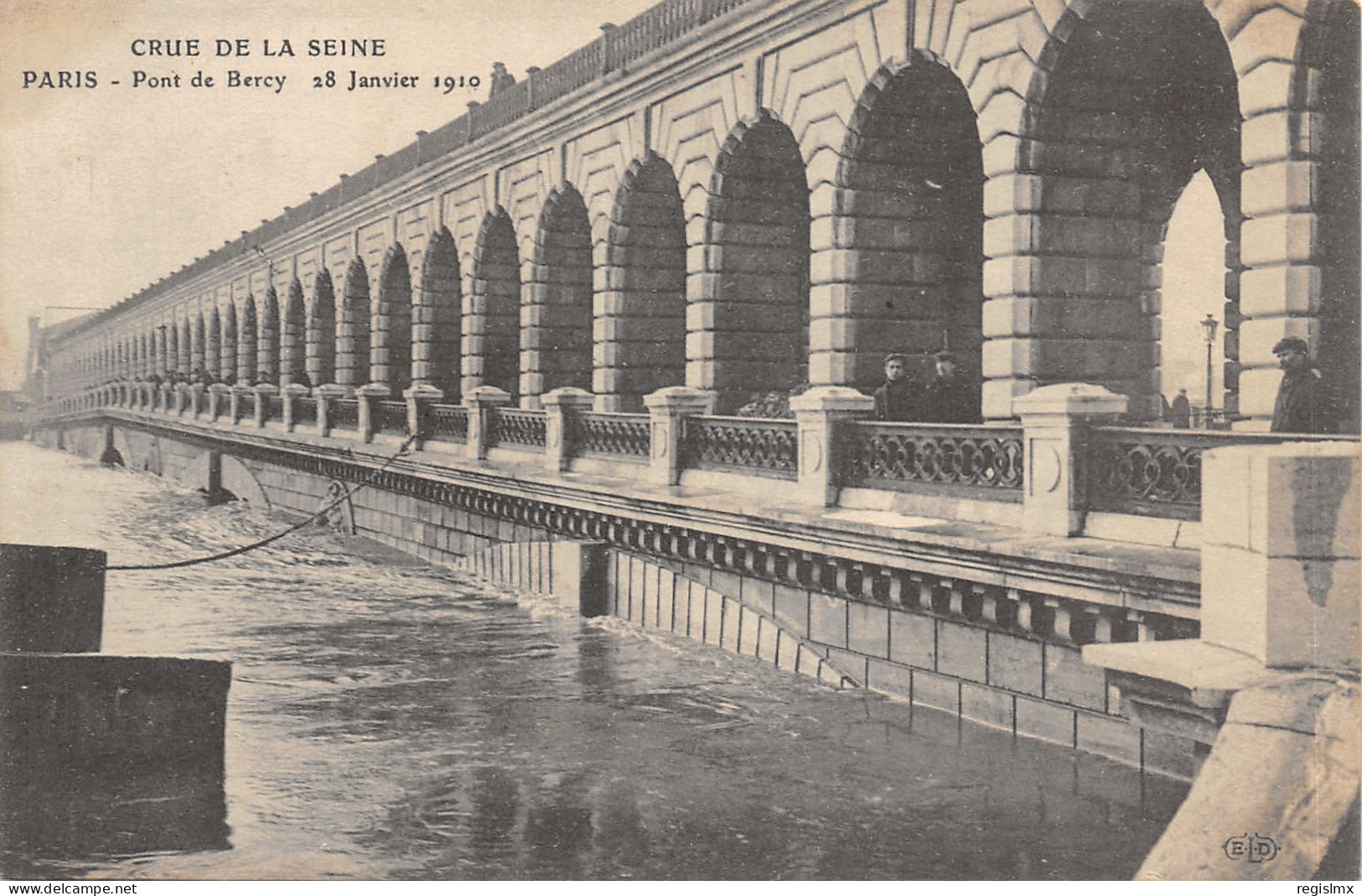 75-PARIS-CRUE DE LA SEINE-N°T2408-A/0015 - Alluvioni Del 1910