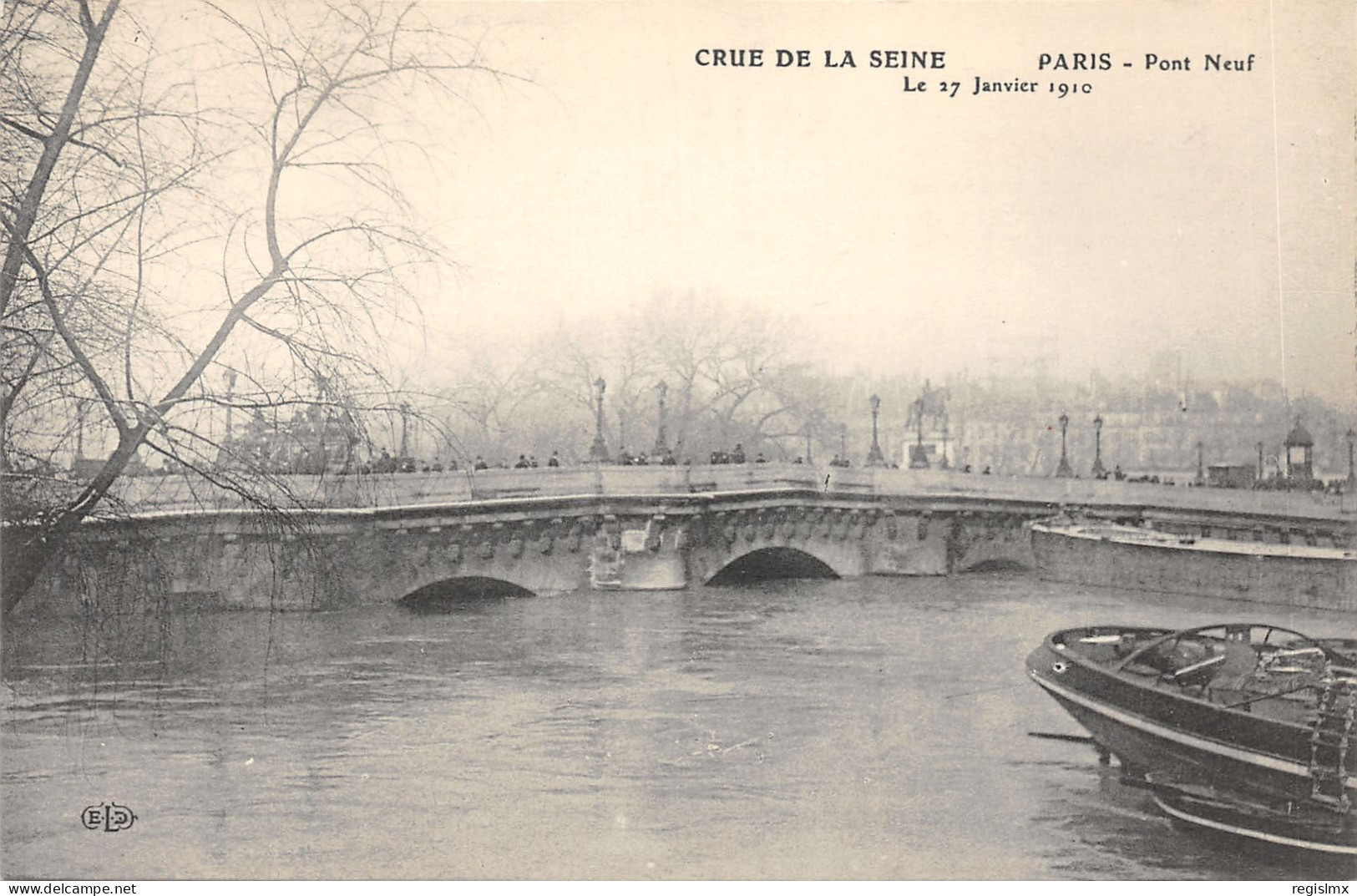 75-PARIS-CRUE DE LA SEINE-N°T2408-A/0011 - Paris Flood, 1910