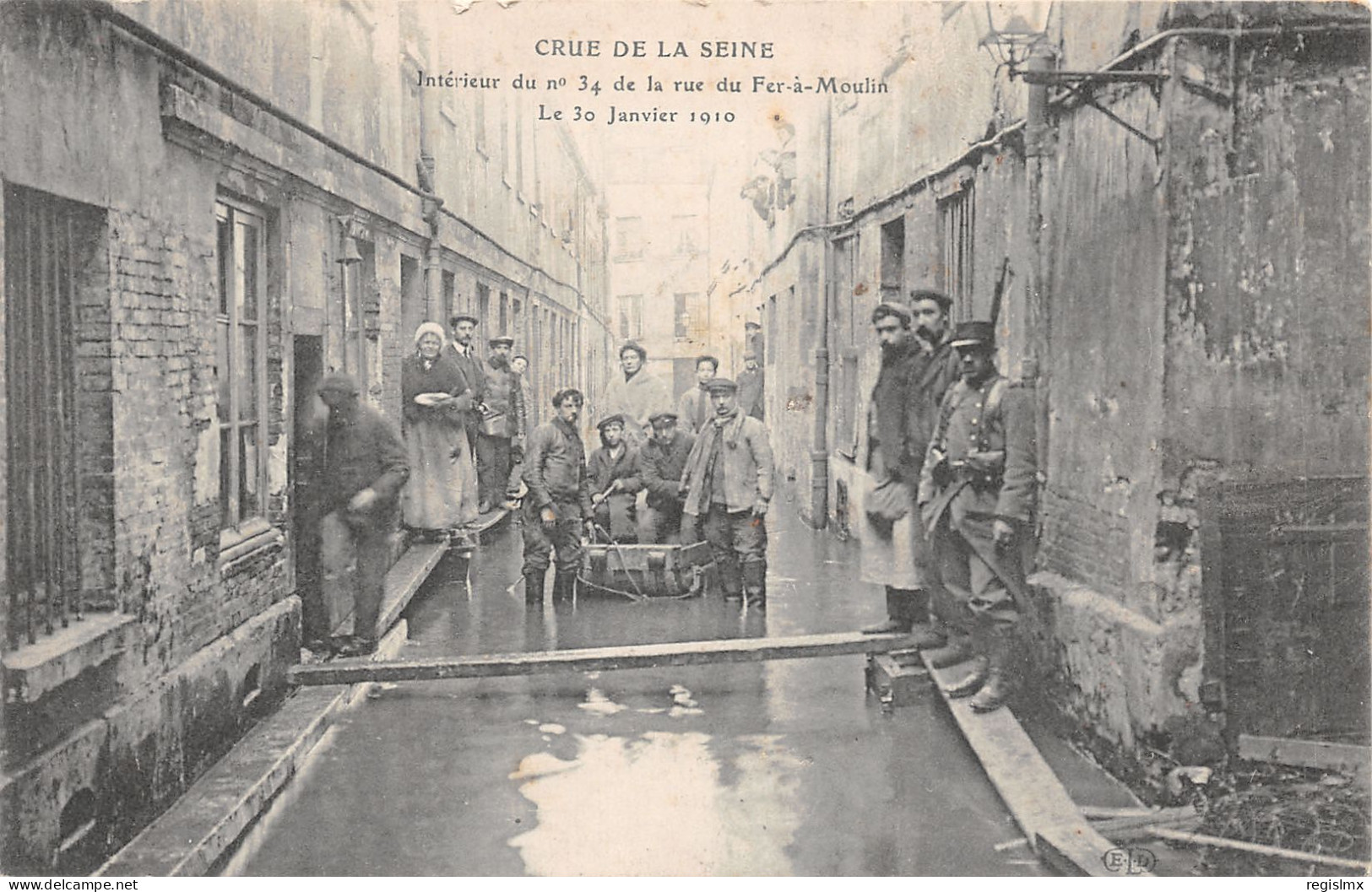 75-PARIS-CRUE DE LA SEINE-N°T2408-A/0001 - De Overstroming Van 1910