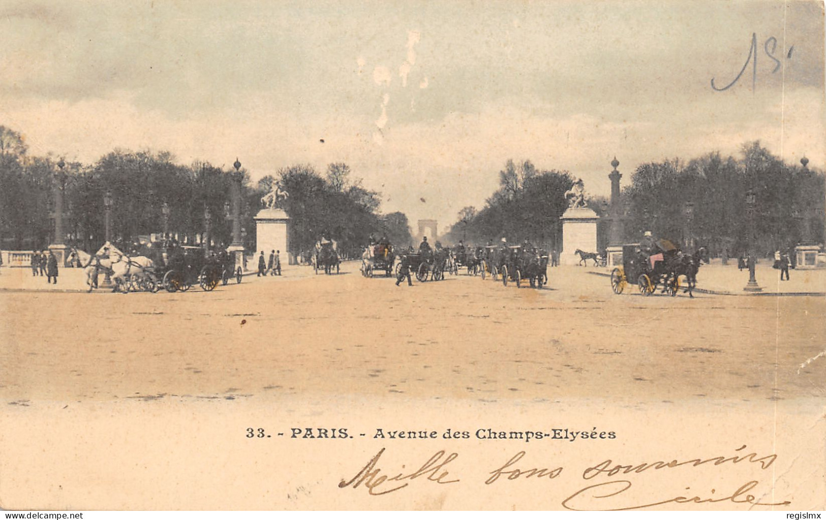 75-PARIS-VIII-AVENUE DES CHAMPS ELYSEES-N°T2408-E/0283 - Champs-Elysées