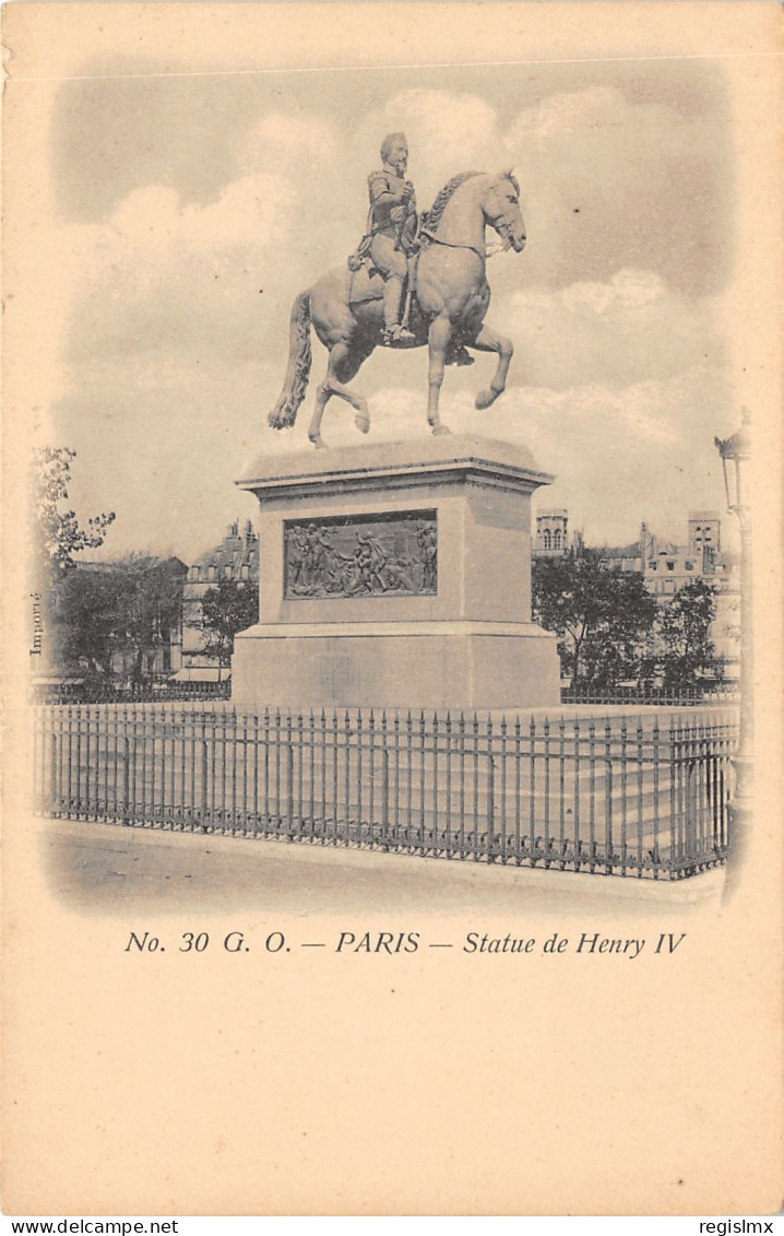 75-PARIS-V-STATUE DE HENRY IV-N°T2408-E/0059 - Paris (05)