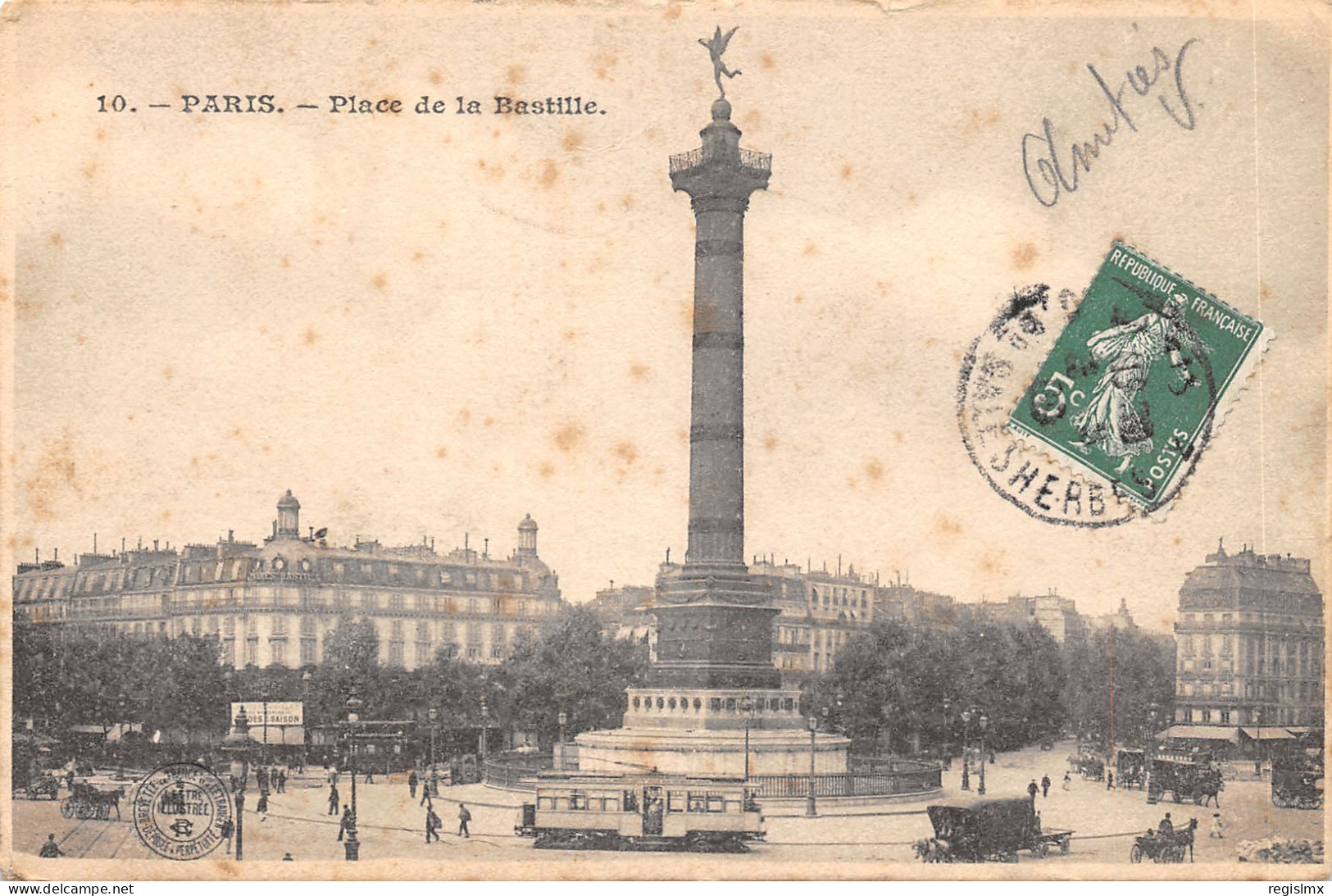 75-PARIS-IV-PLACE DE LA BASTILLE-N°T2408-D/0057 - Paris (04)
