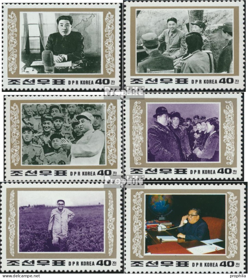 Nord-Korea 3655-3660 (kompl.Ausg.) Postfrisch 1994 Tod Von Kim II Sung - Corea Del Norte