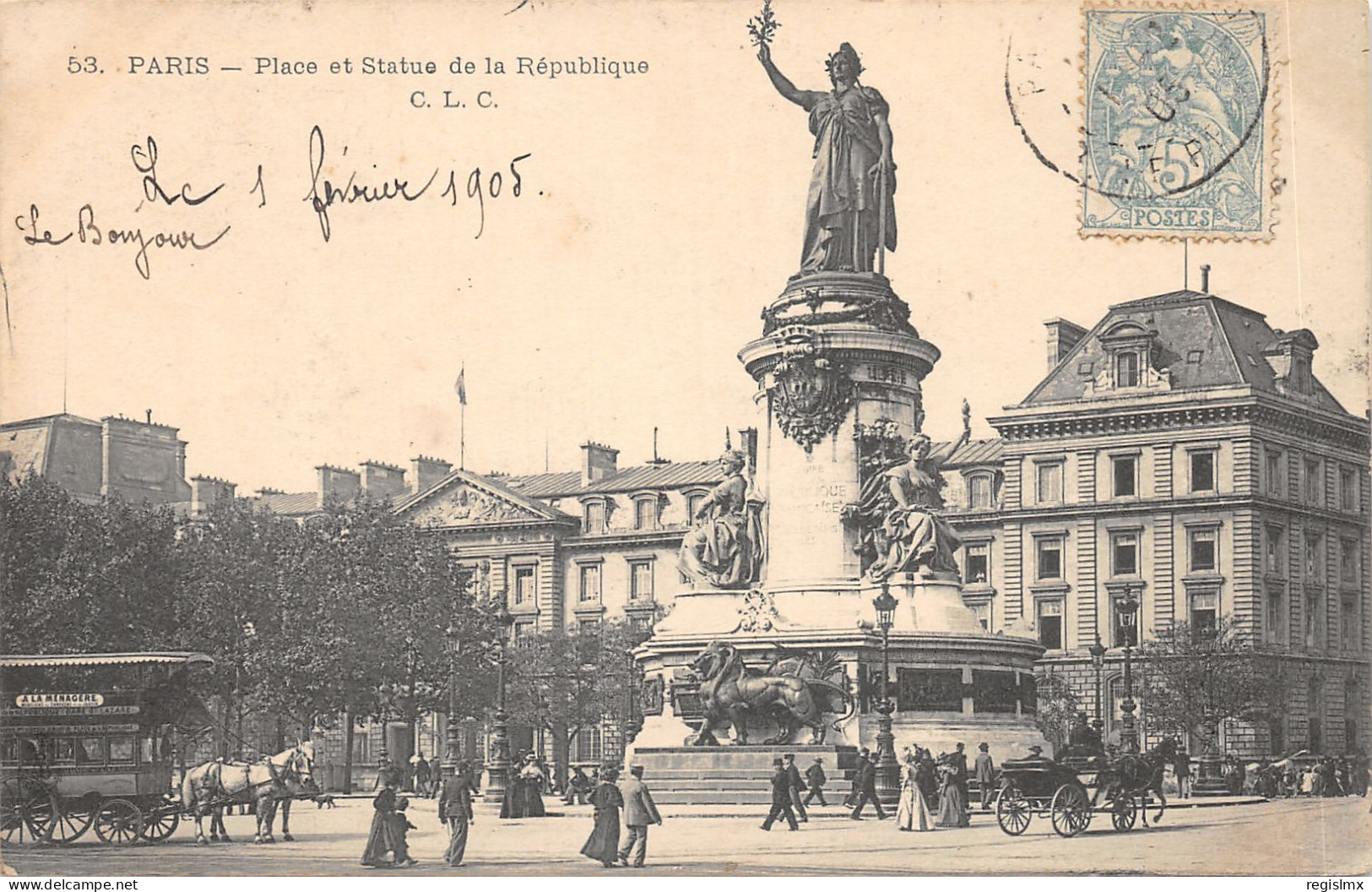 75-PARIS-III-MONUMENT DE LA REPUBLIQUE-N°T2408-C/0265 - District 03