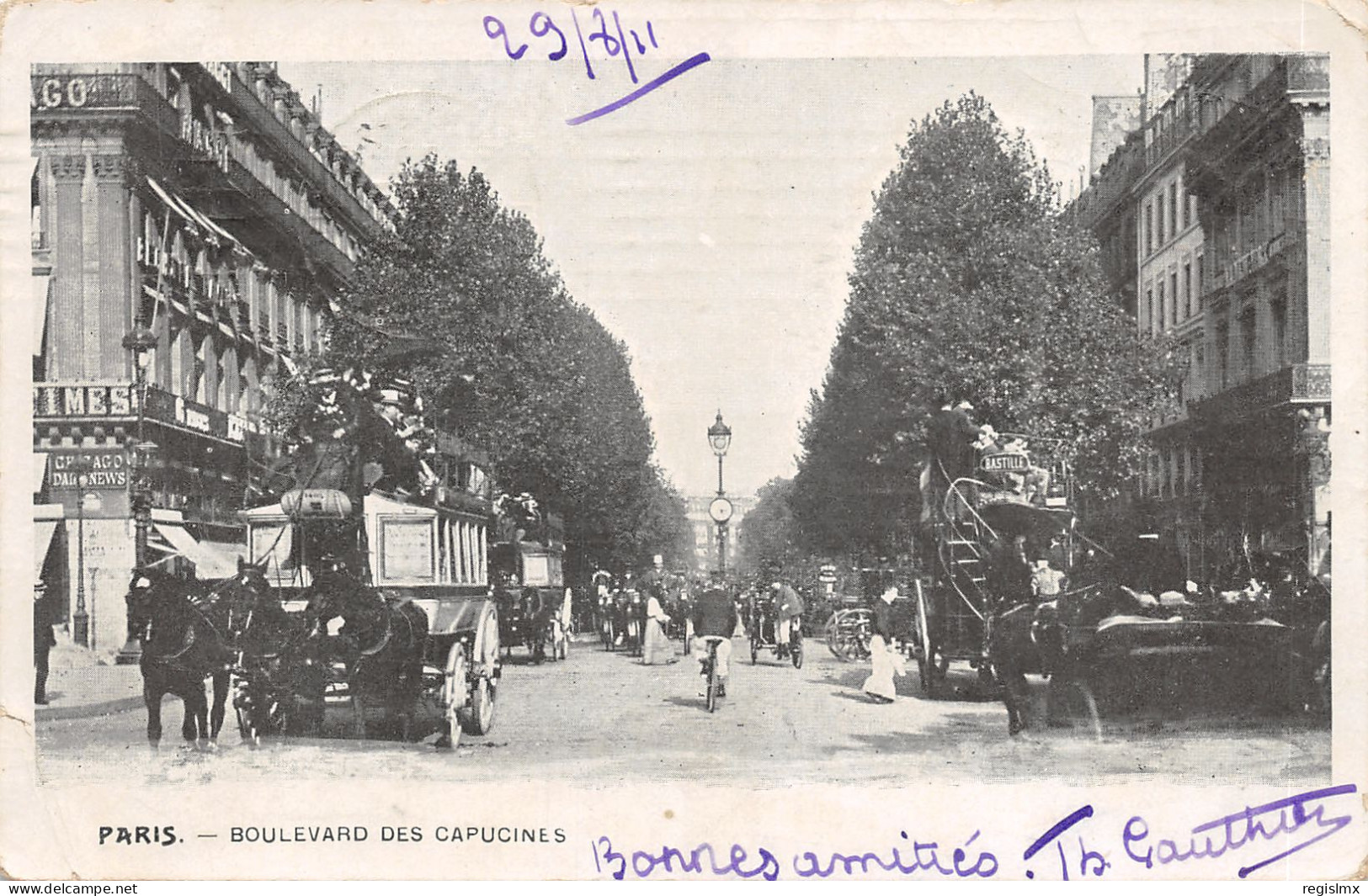 75-PARIS-IER-BOULEVARD DES CAPUCINES-N°T2408-C/0137 - Arrondissement: 01