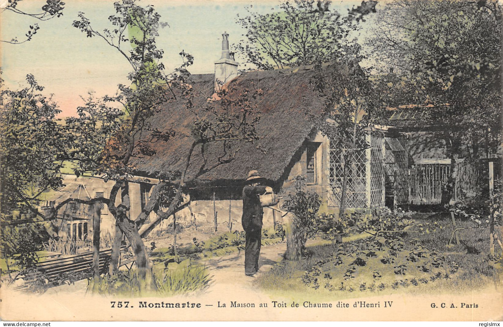 75-PARIS-XVIII-MONTMARTRE-TOIT DE CHAUME-N°T2408-H/0001 - Gemüse